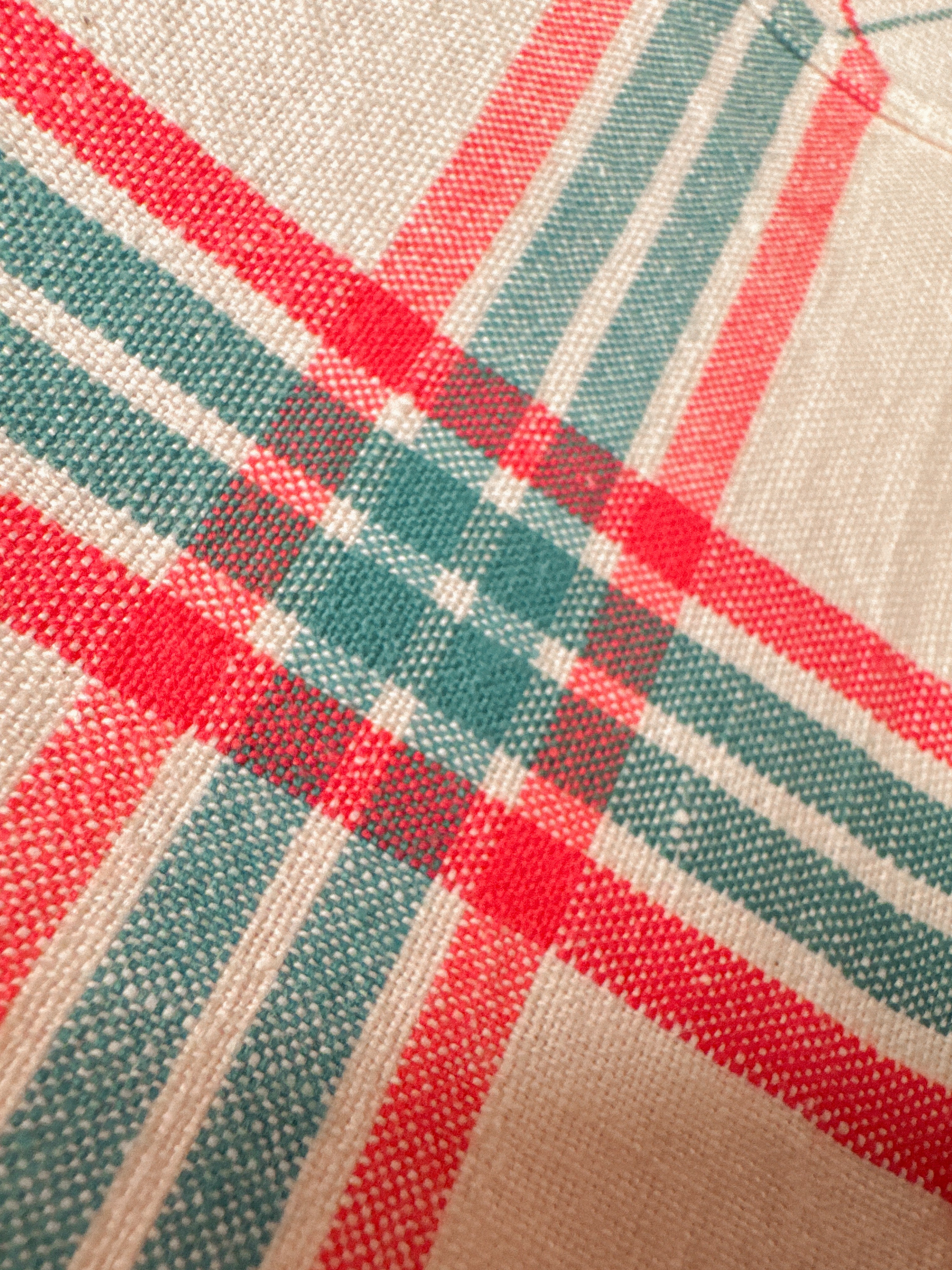 Set of 2 French Linen Torchons, Circa 1940s