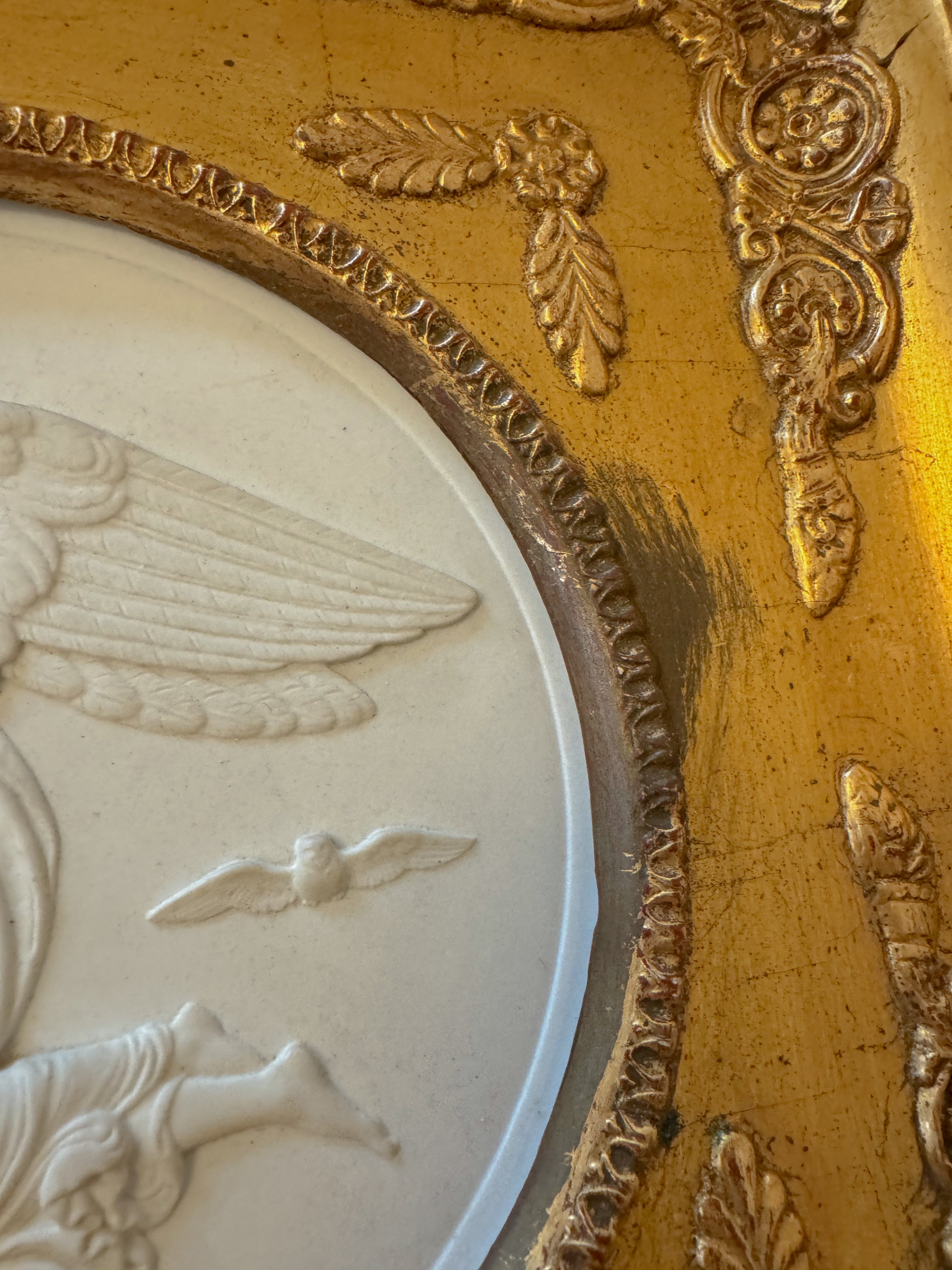 Bas Relief in Antique Gilt Frame