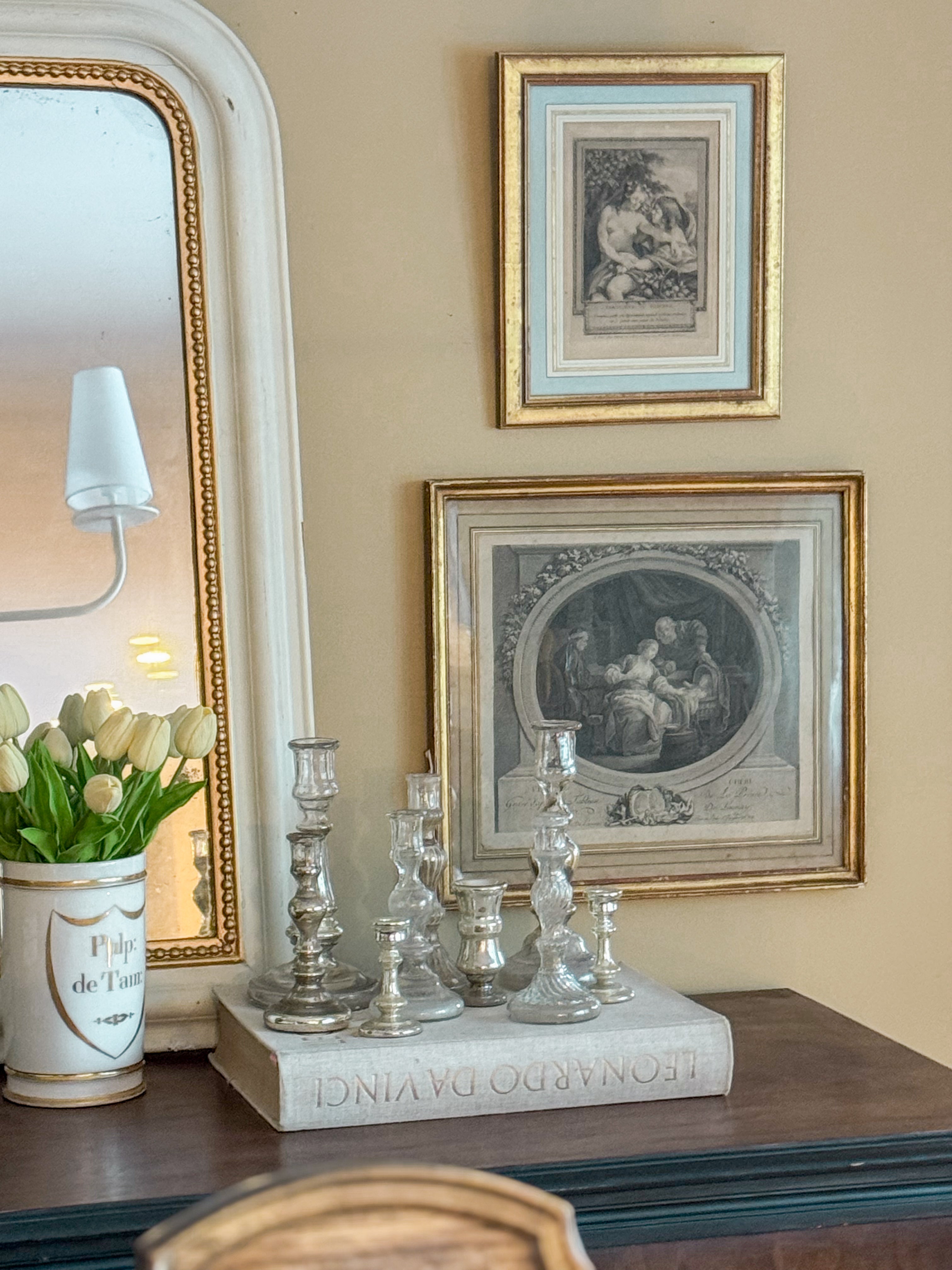 18th-Century French Engraving — Vertumne et Pomone