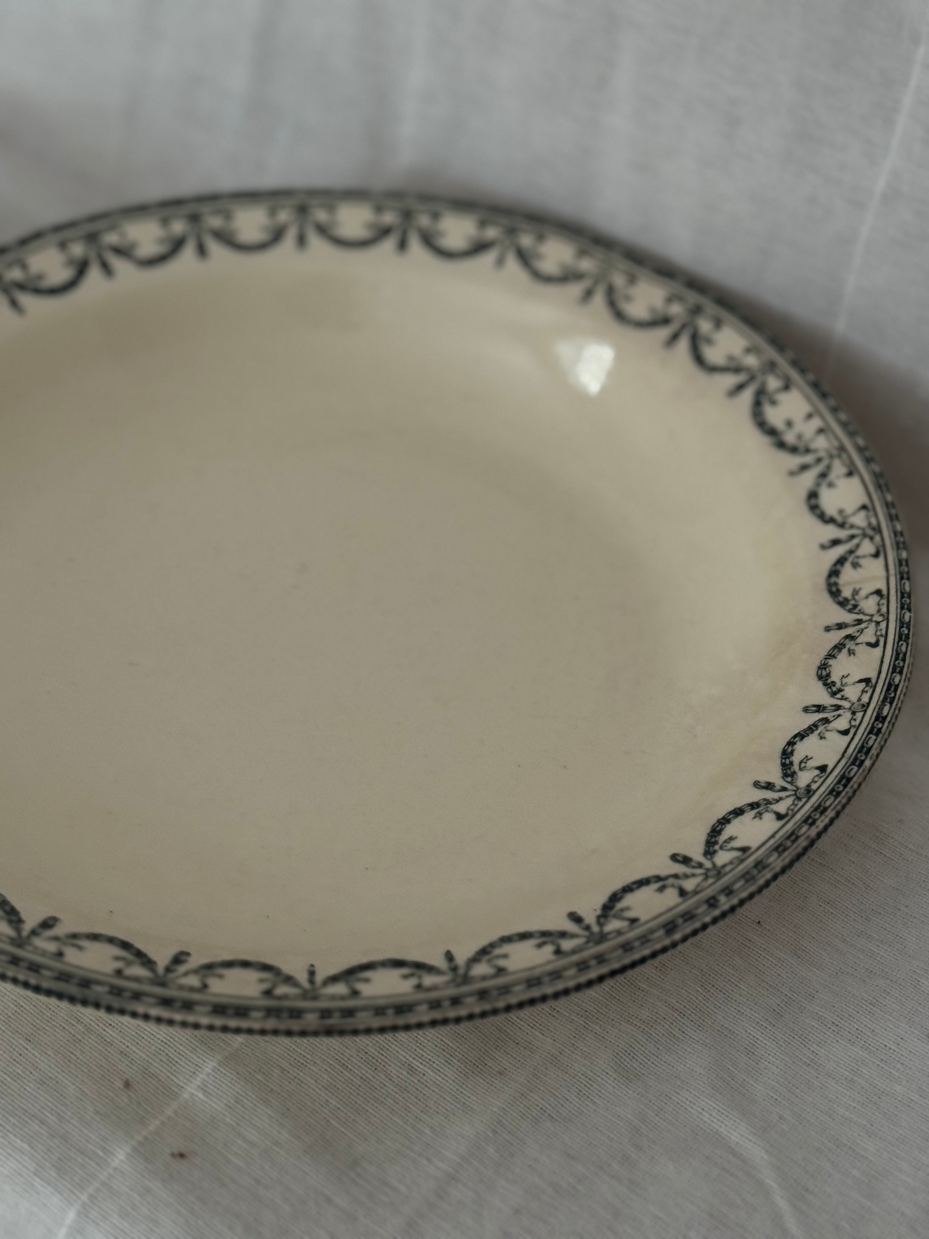Pair of Antique French Terre de Fer Bowls