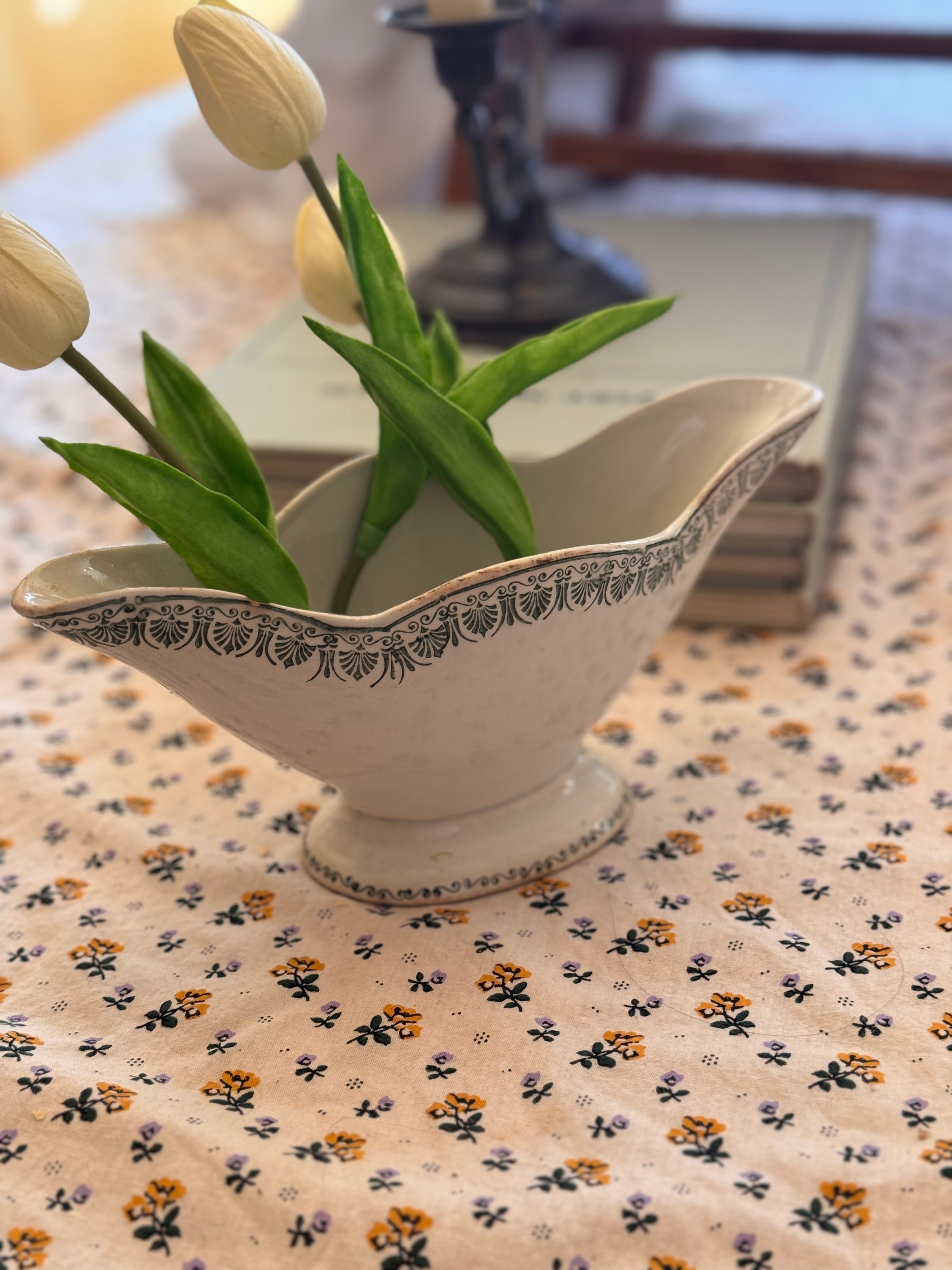 Antique French Faience Saucier – St. Amand