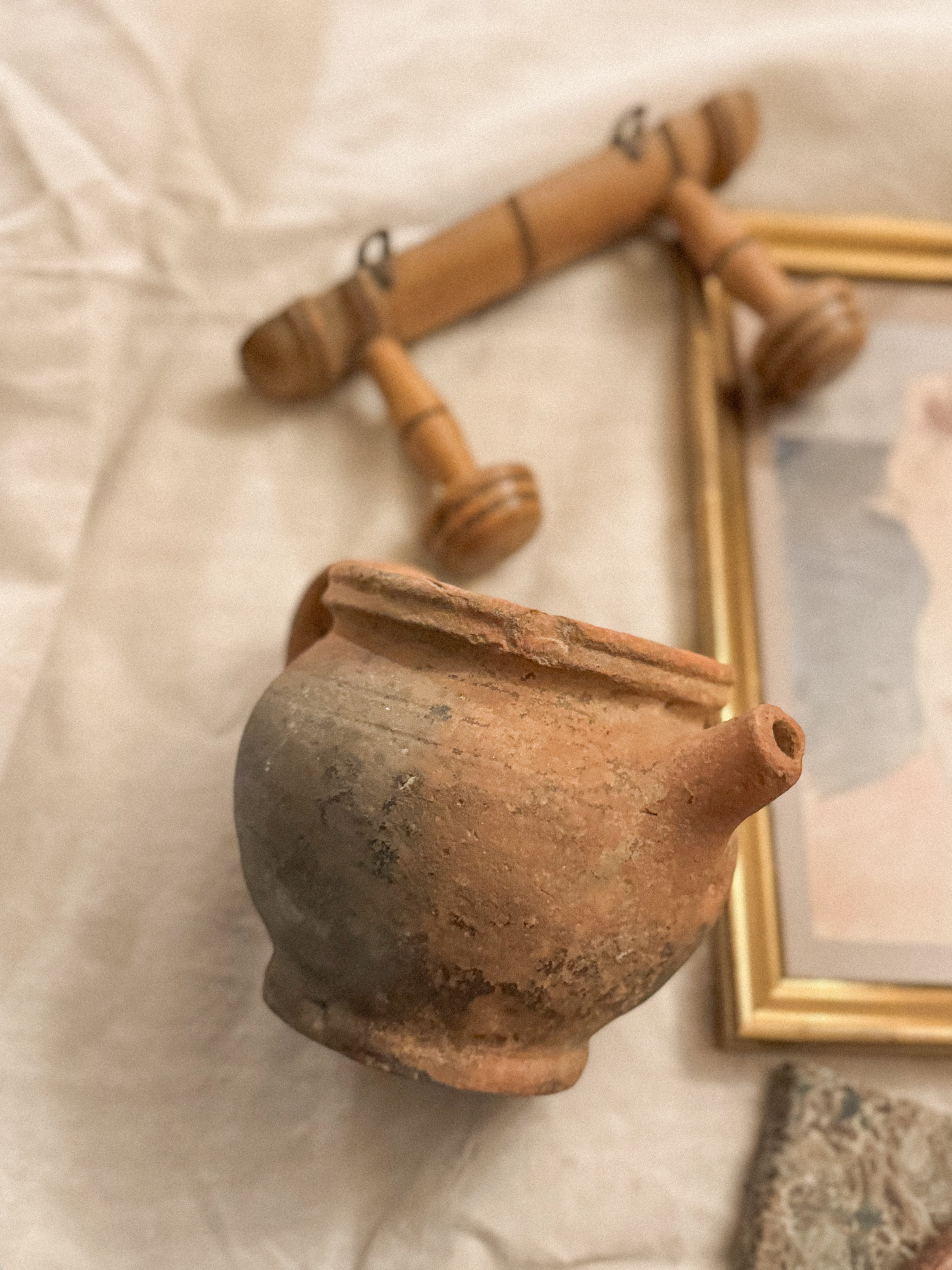 Antique French Terracotta Vessel