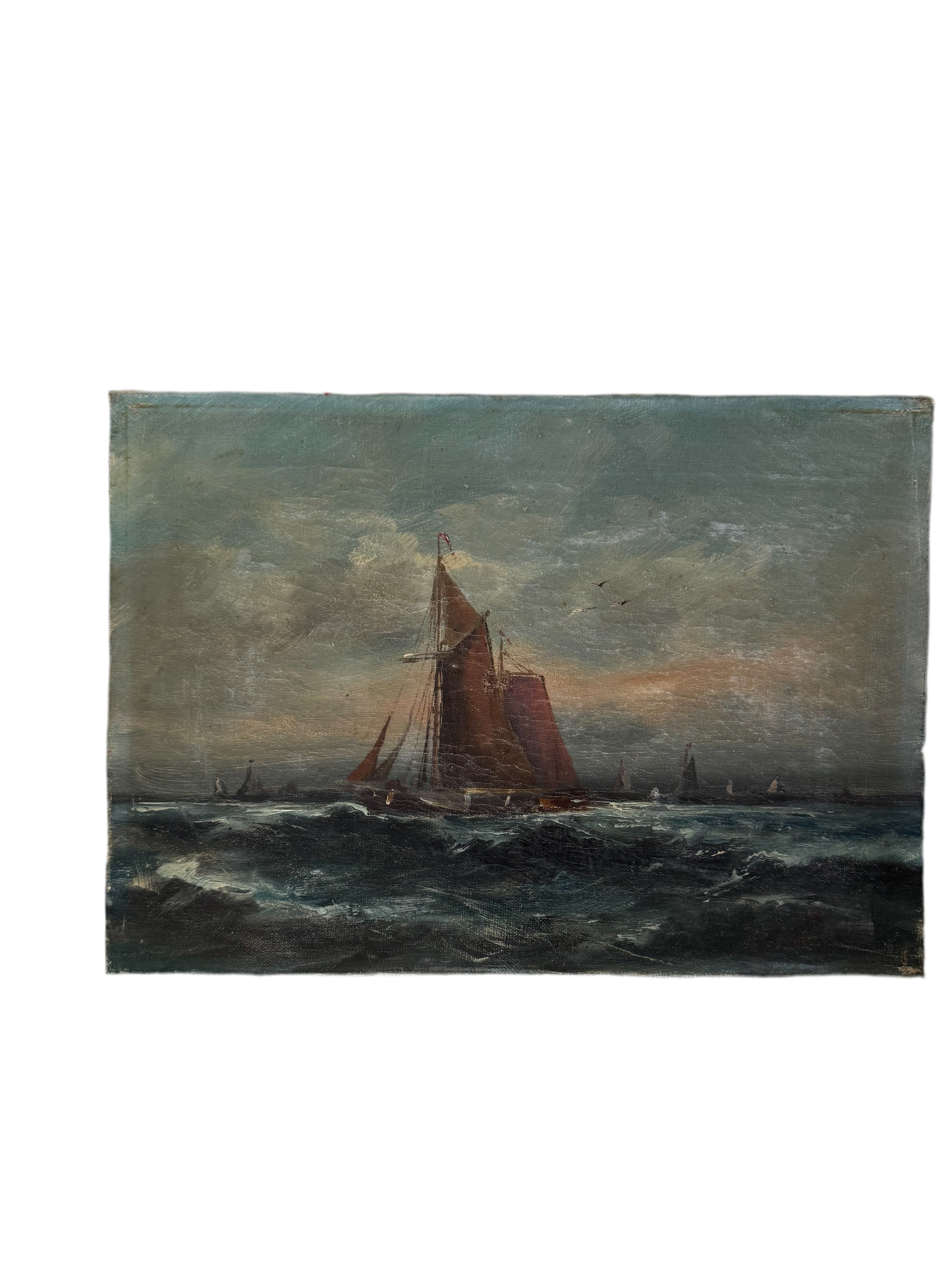 Mer du soir, oil on canvas