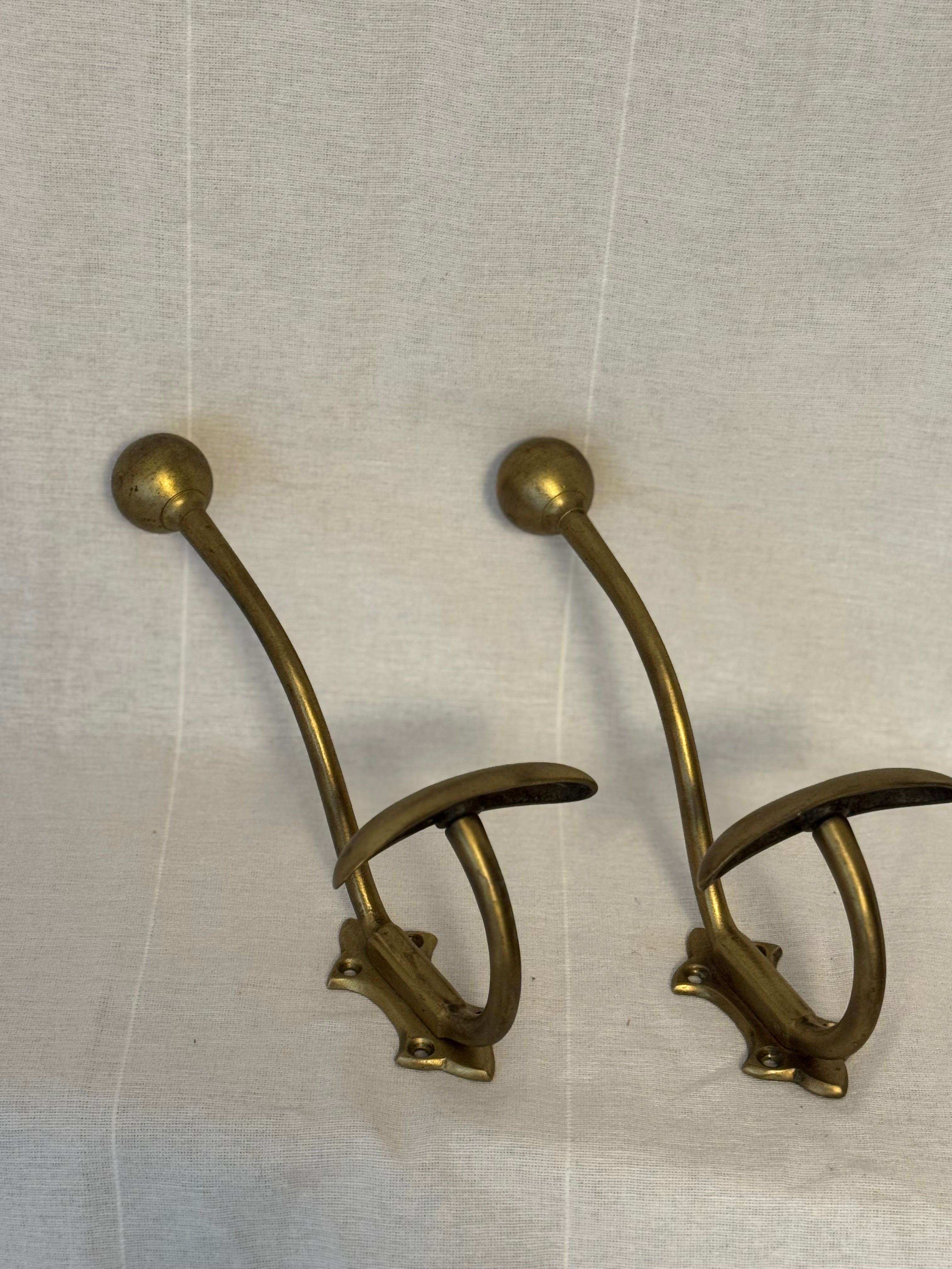 Louis Philippe style Antique Brass Hooks