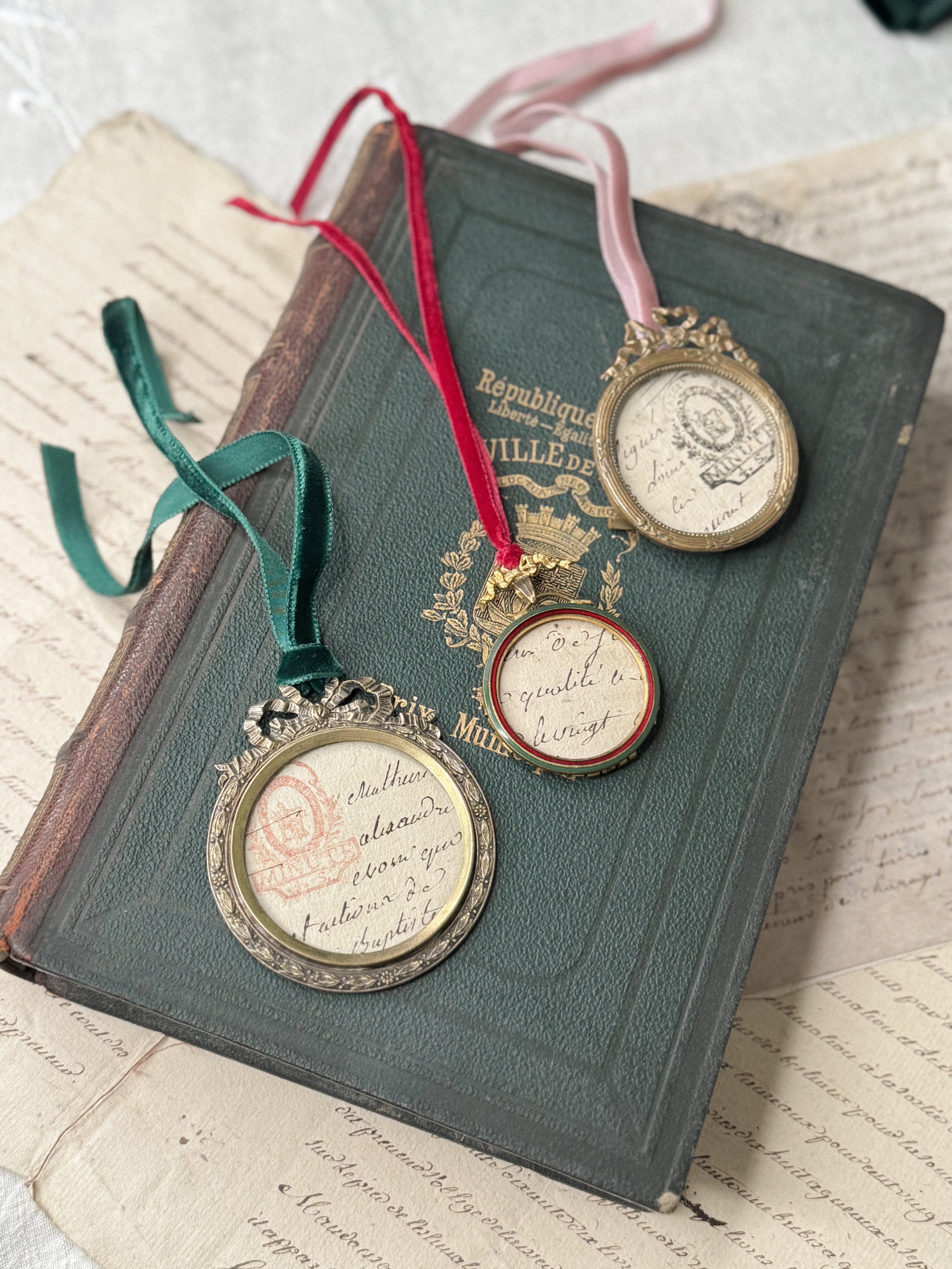 Antique French Miniature Frame Ornament