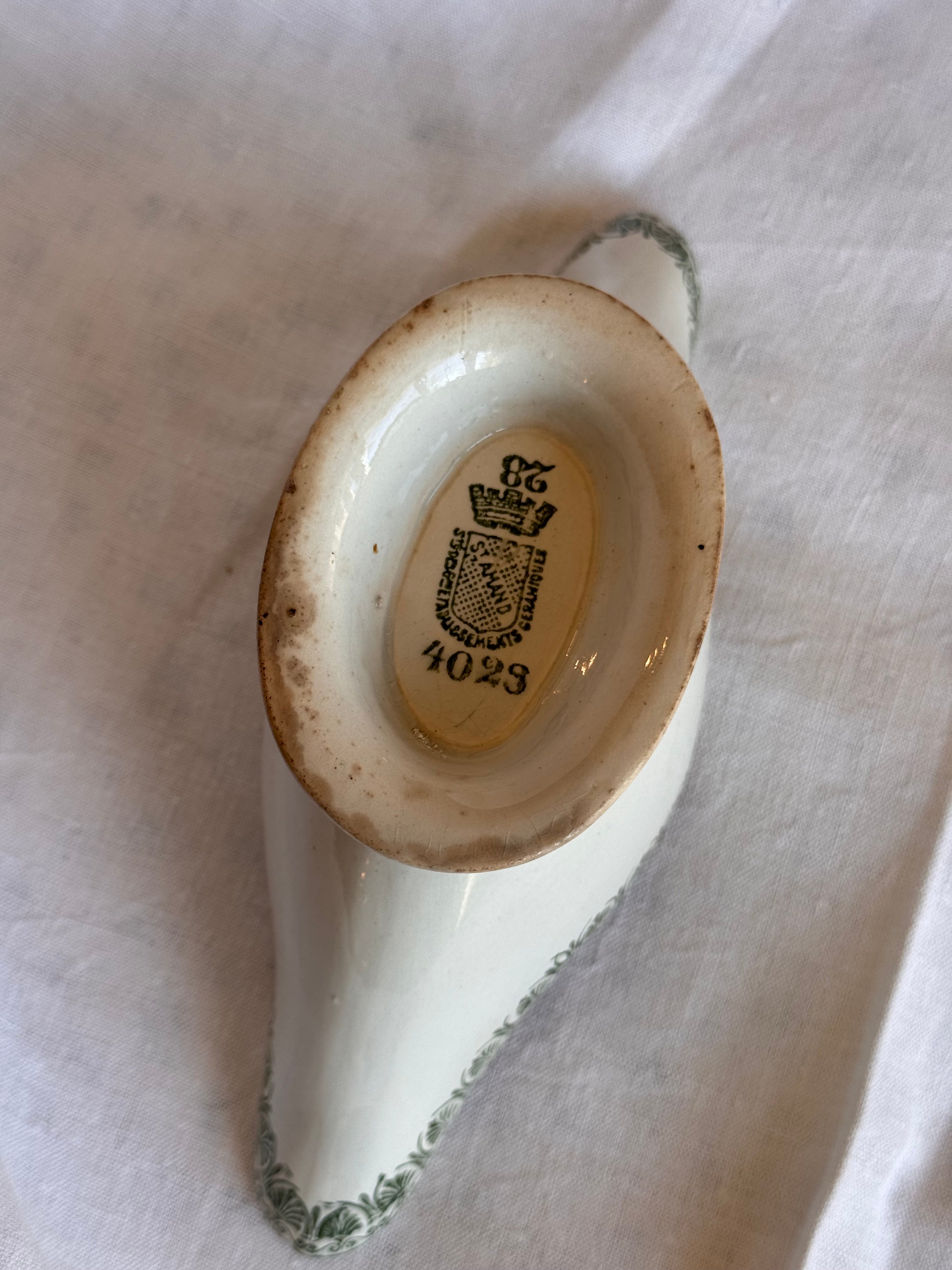 Antique French Faience Saucier – St. Amand