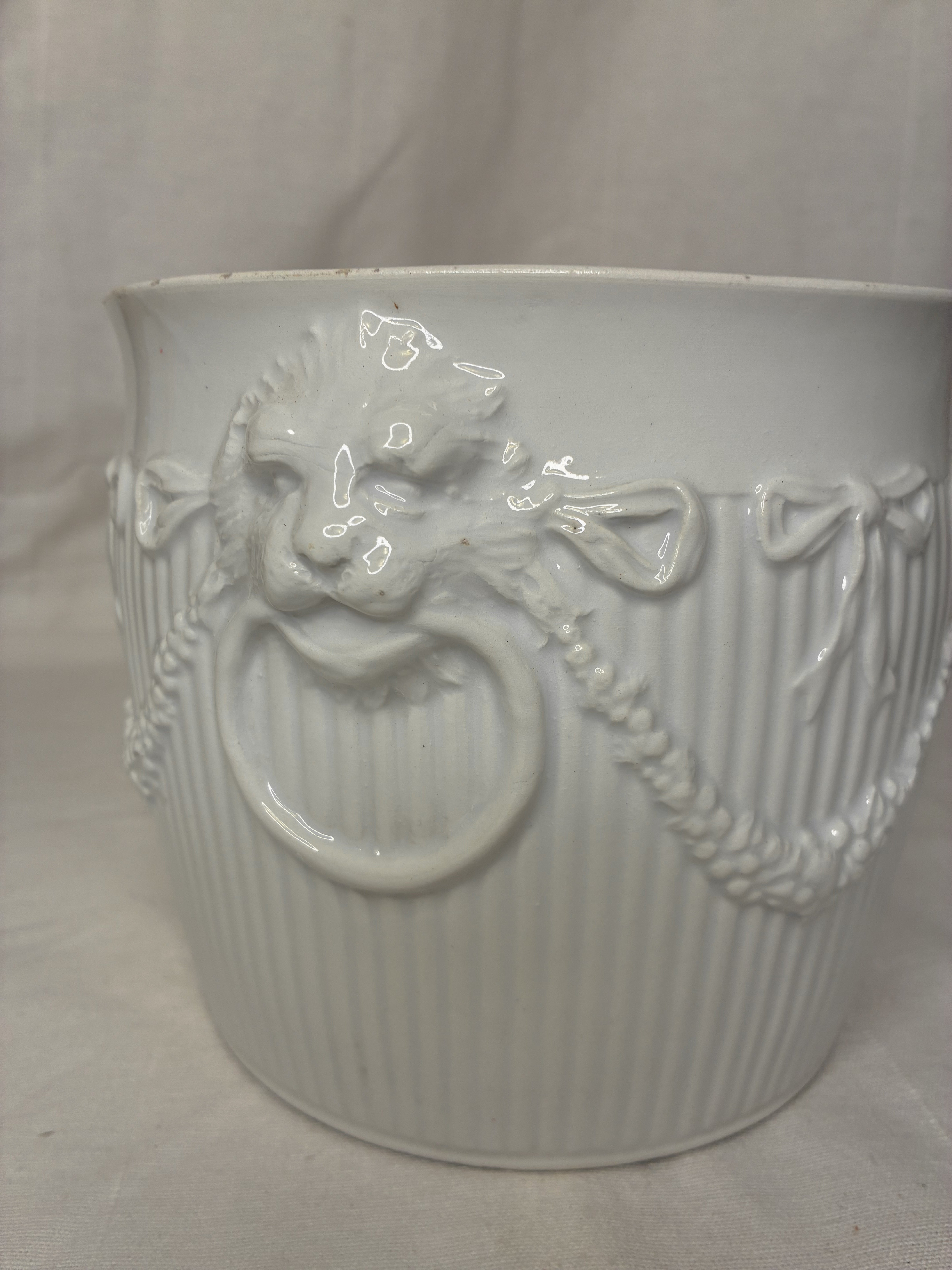 White Porcelain Cachepot