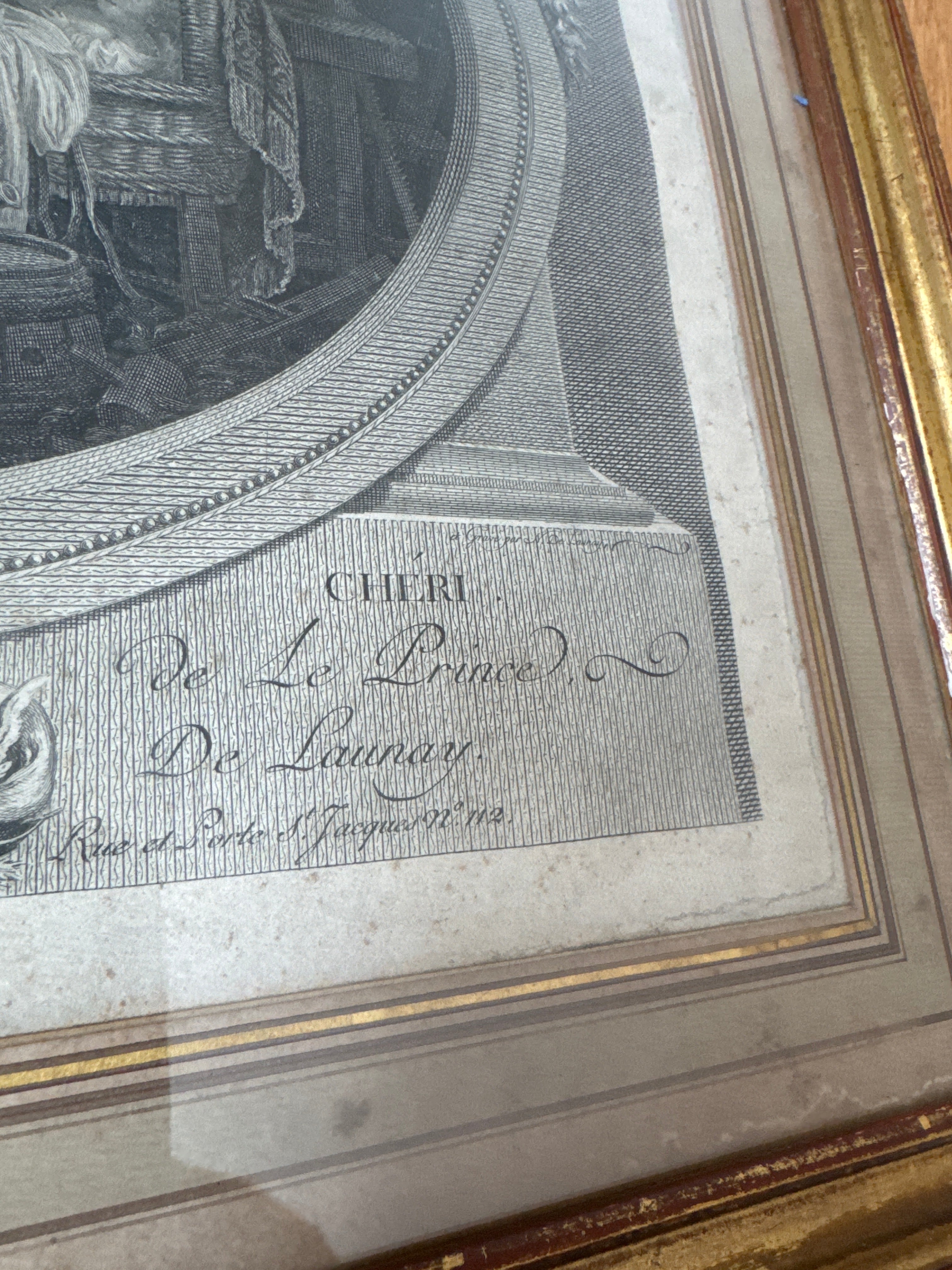 18th-Century French Engraving — L’Enfant Chéri