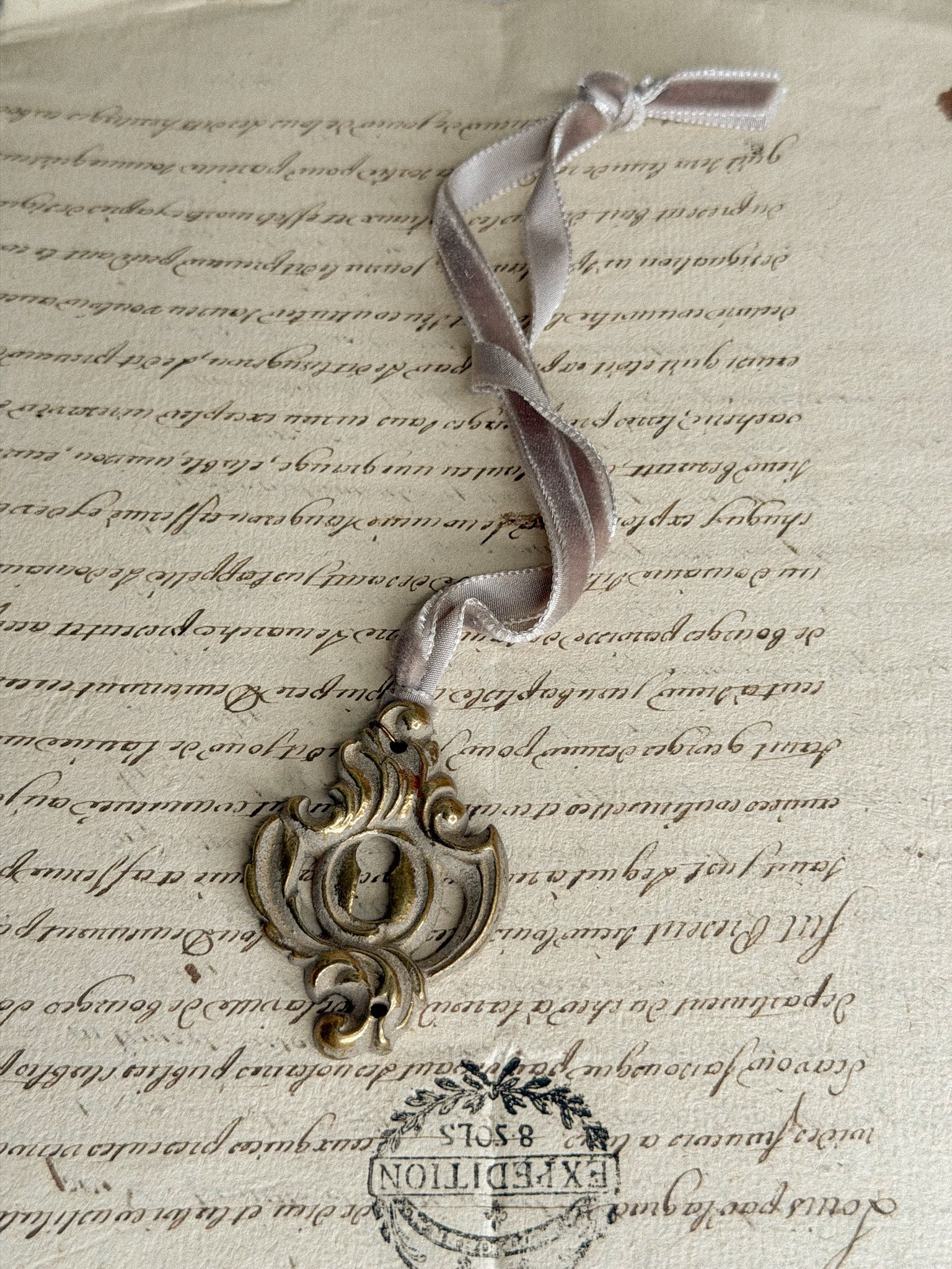 Pièce de Noël- ruban velours