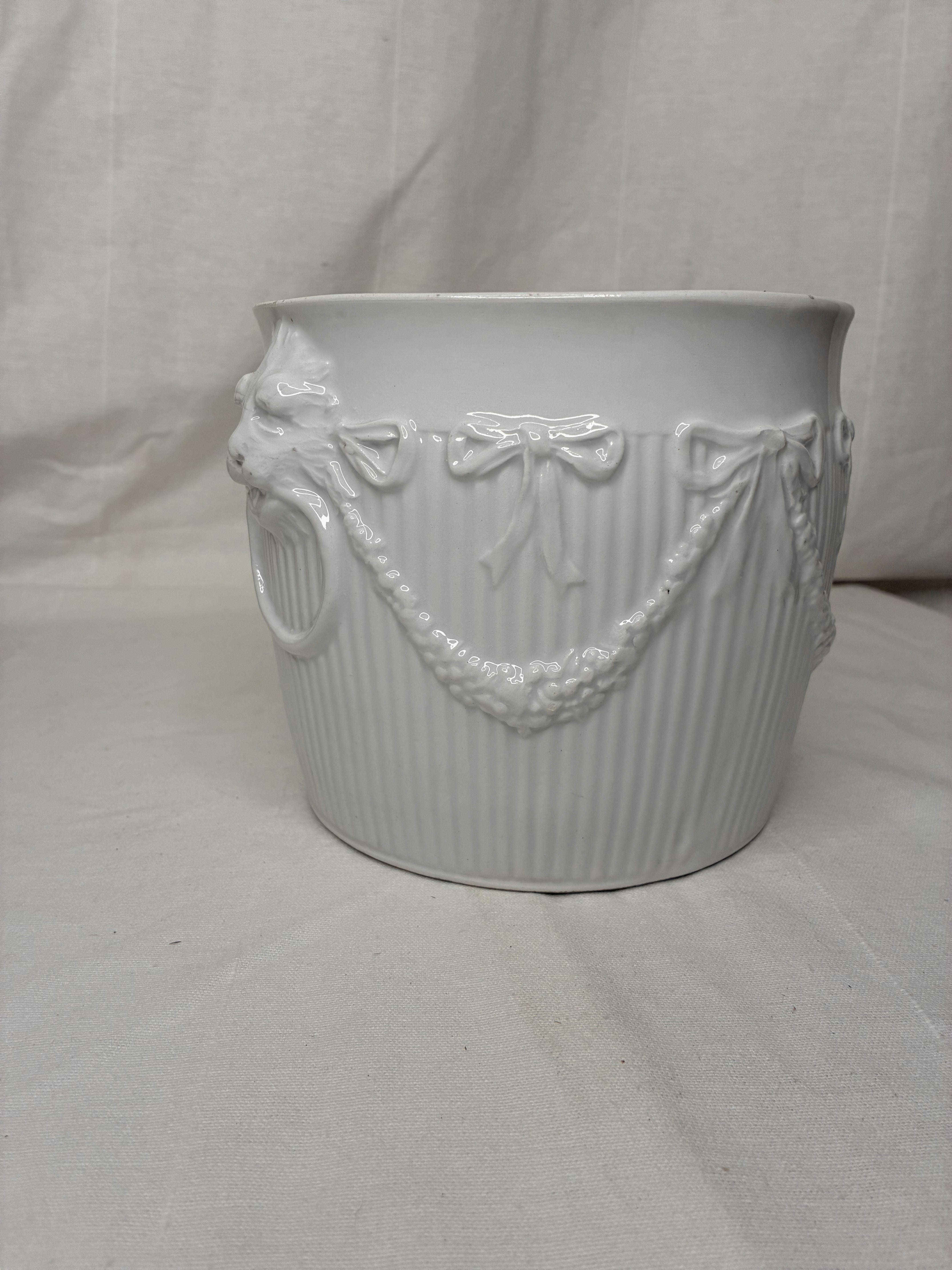 White Porcelain Cachepot