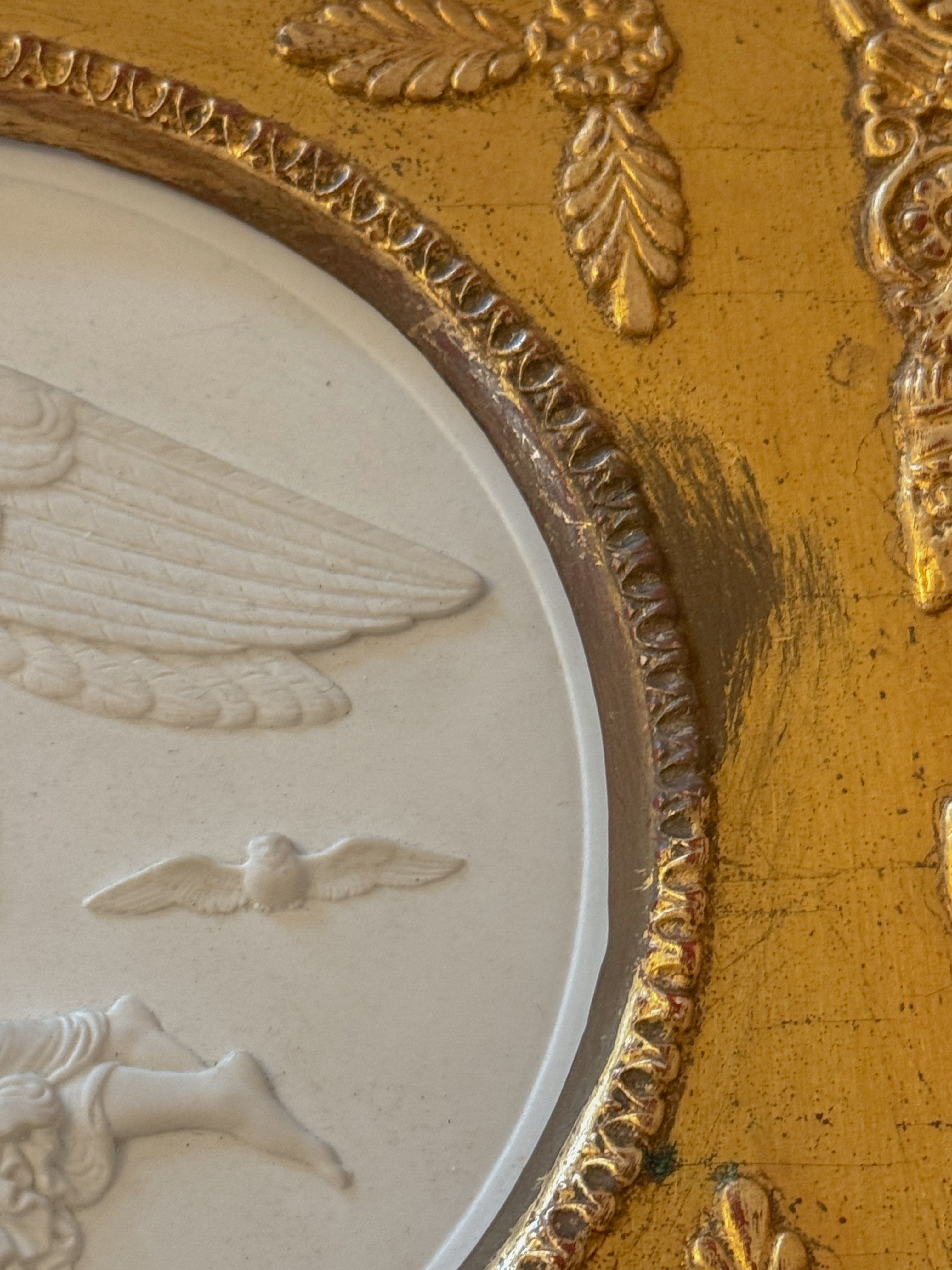 Bas Relief in Antique Gilt Frame