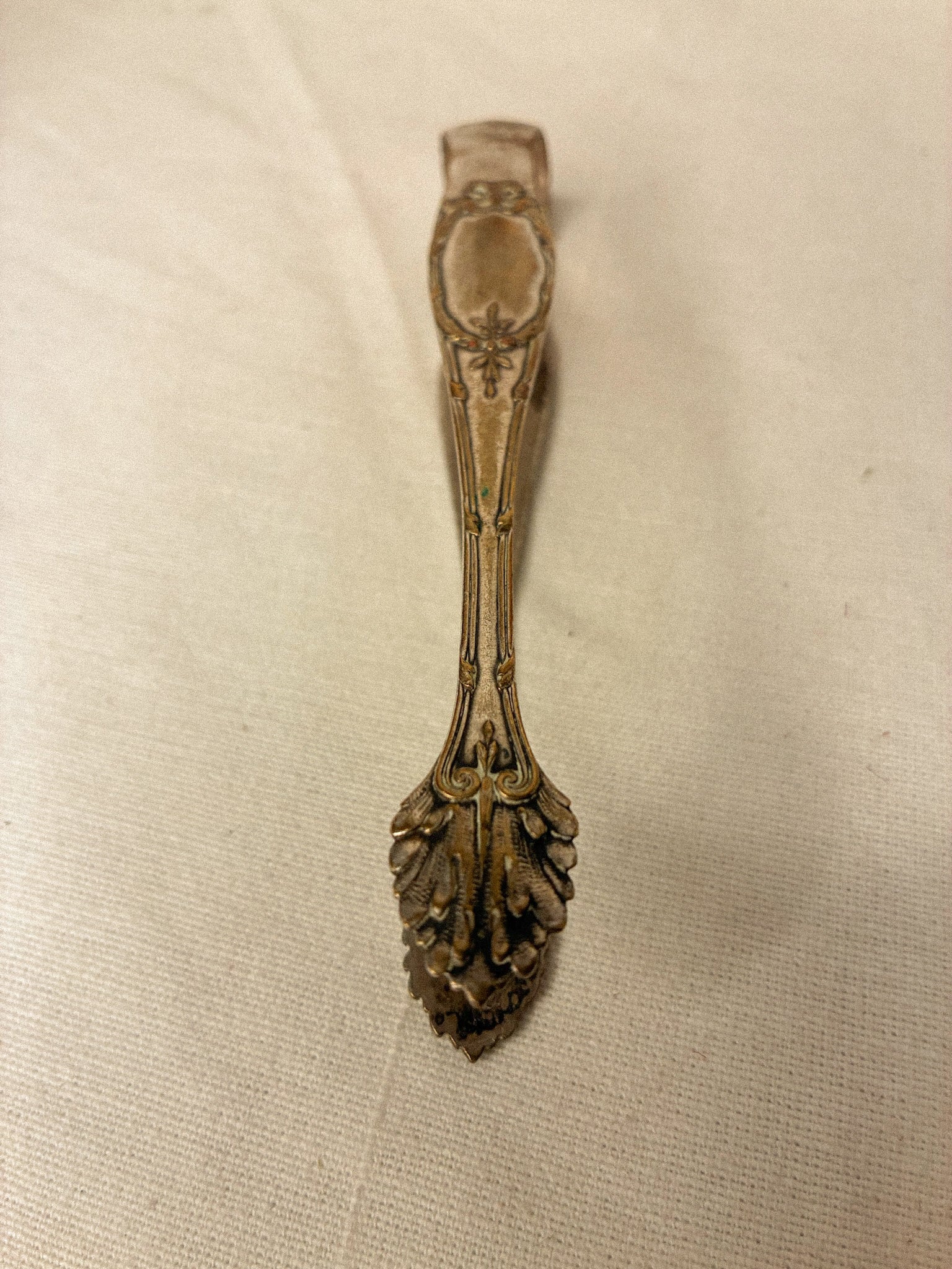 Antique French Silverplate Sugar Tongs