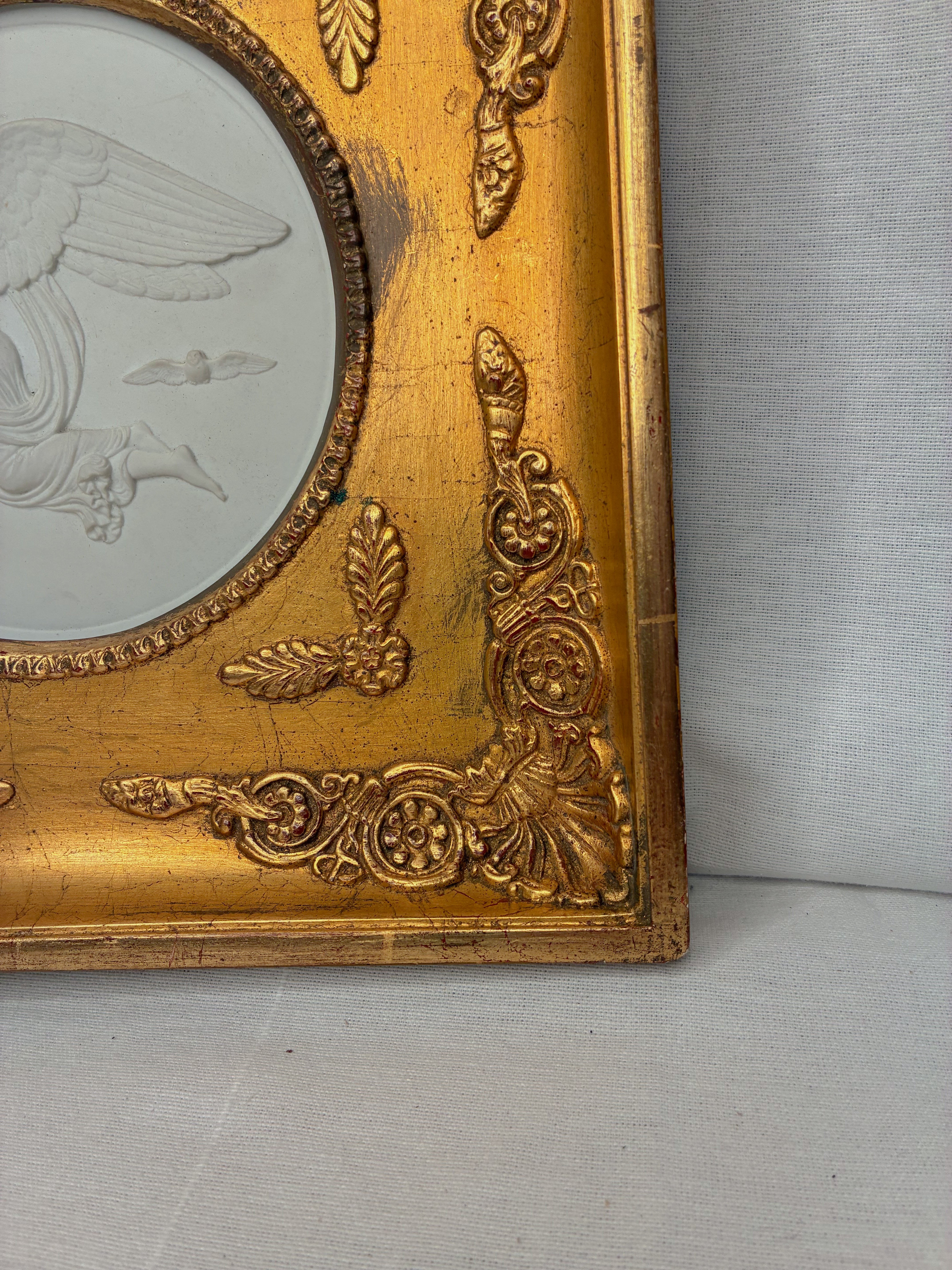 Bas Relief in Antique Gilt Frame