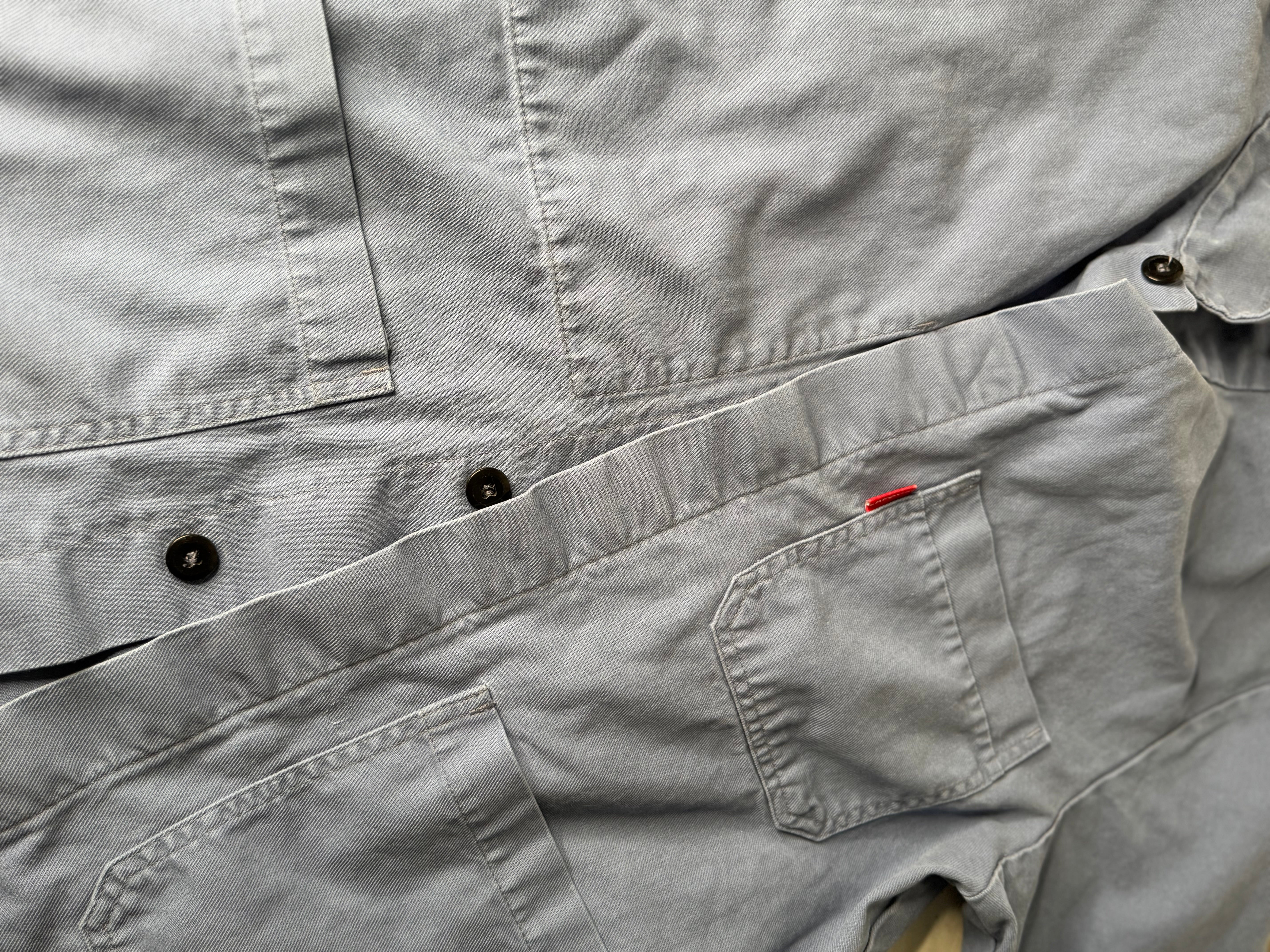 Olive Khaki Vintage French Chore Coat