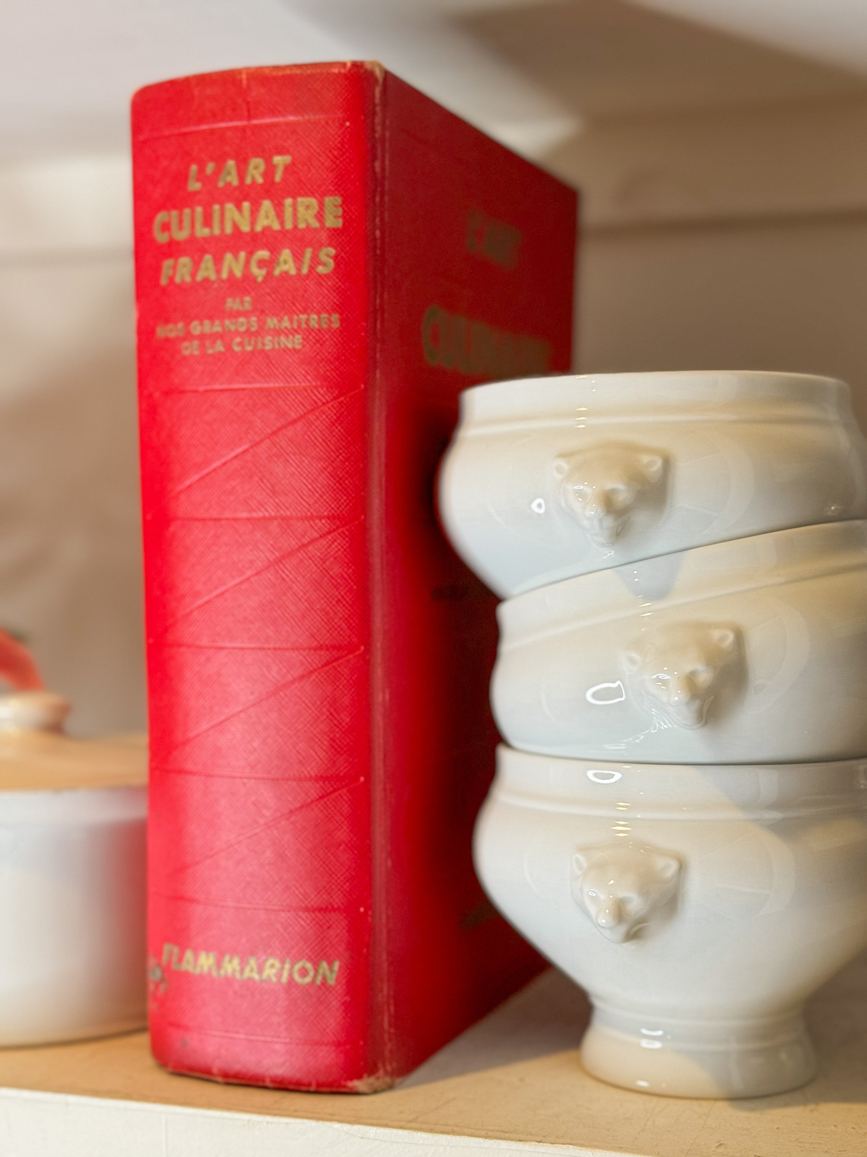 Vintage Set of French Ironstone Bowls