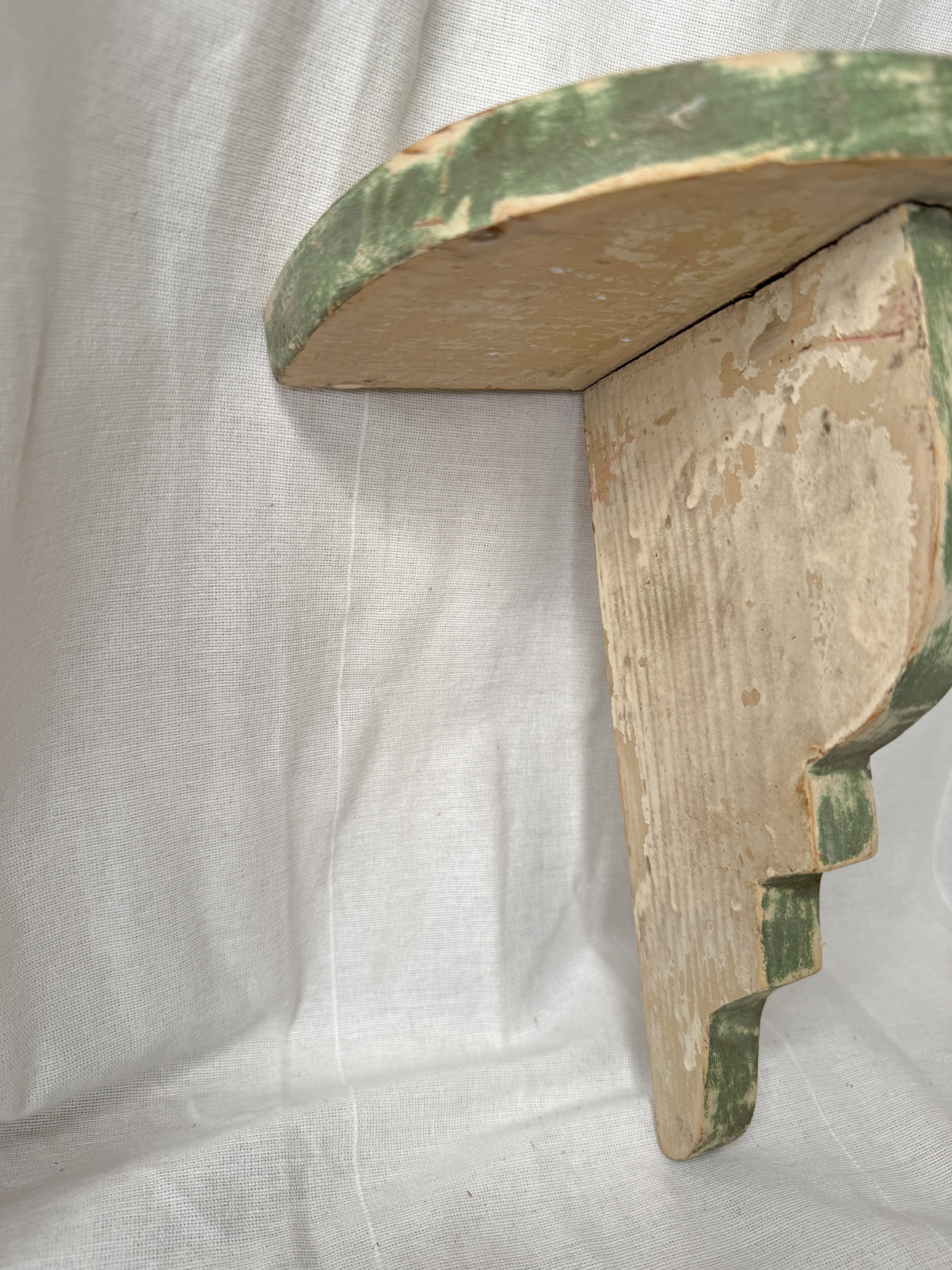 19th-Century French Painted Wall bracket shelf