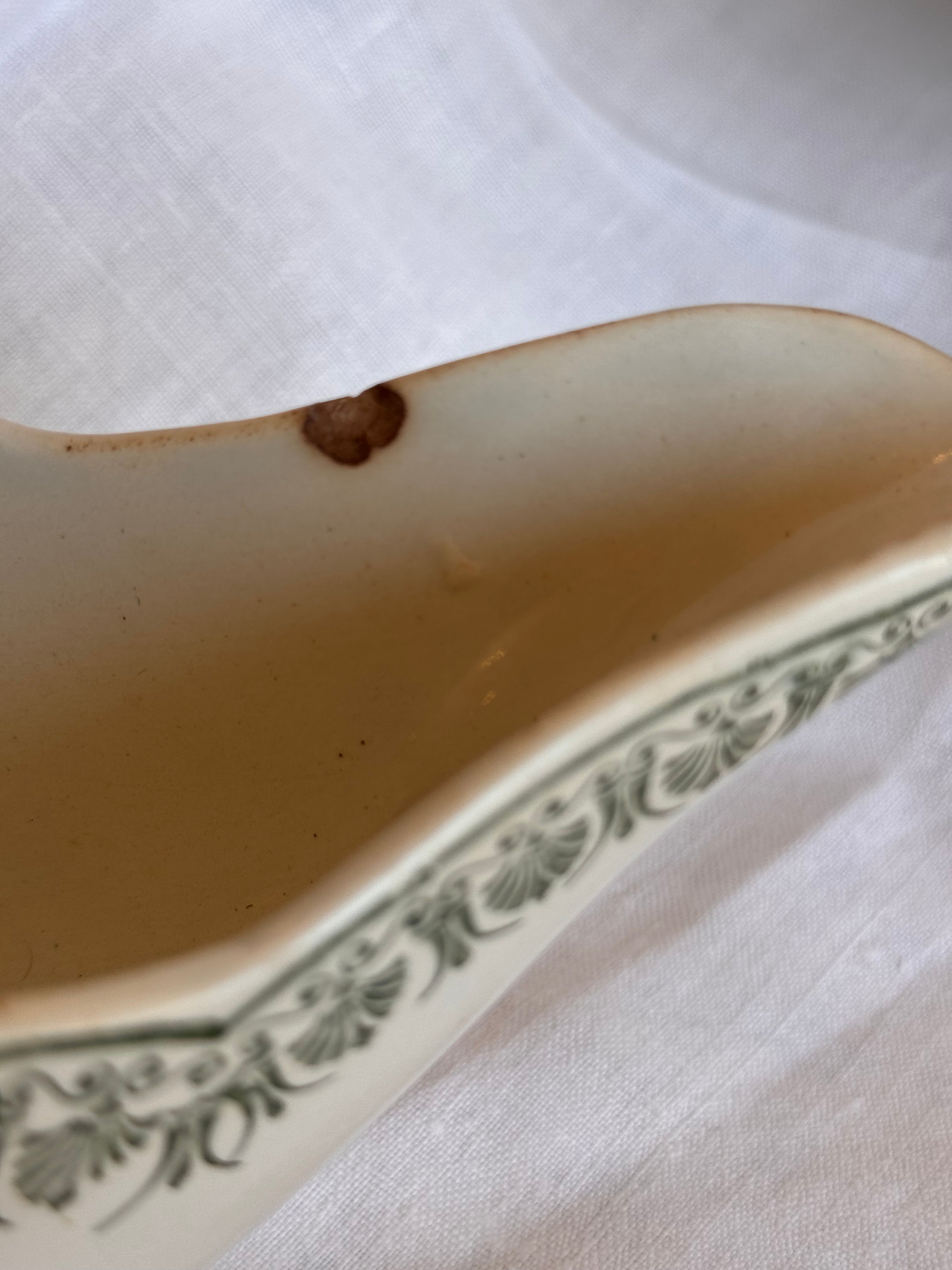 Antique French Faience Saucier – St. Amand