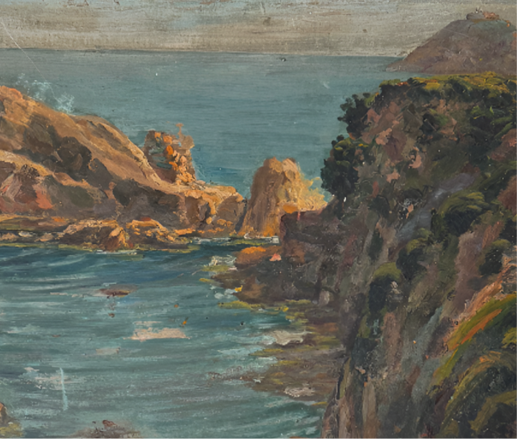 French School Coastal Painting, 1933