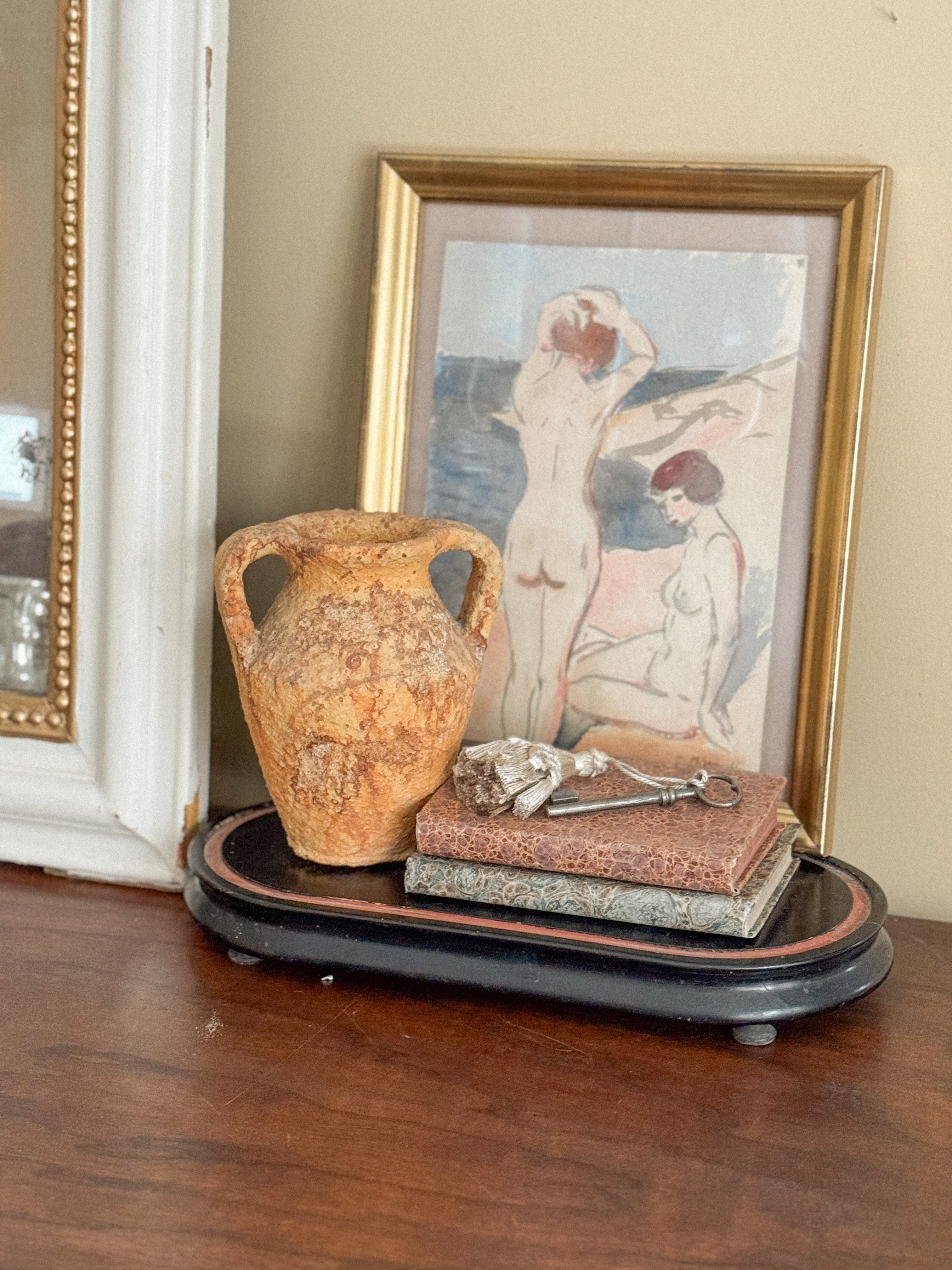 Antique Rustic Terracotta Vessel