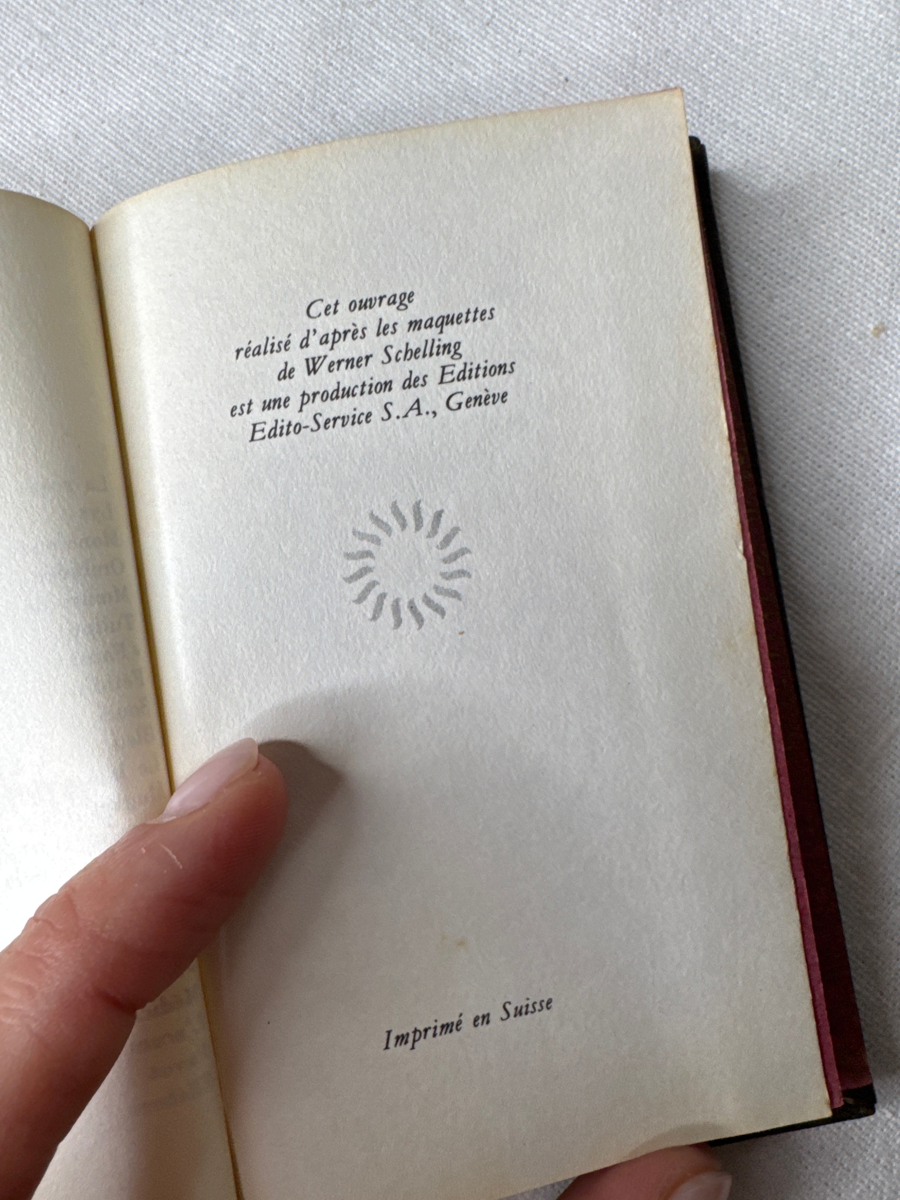 Vintage French Mini Book