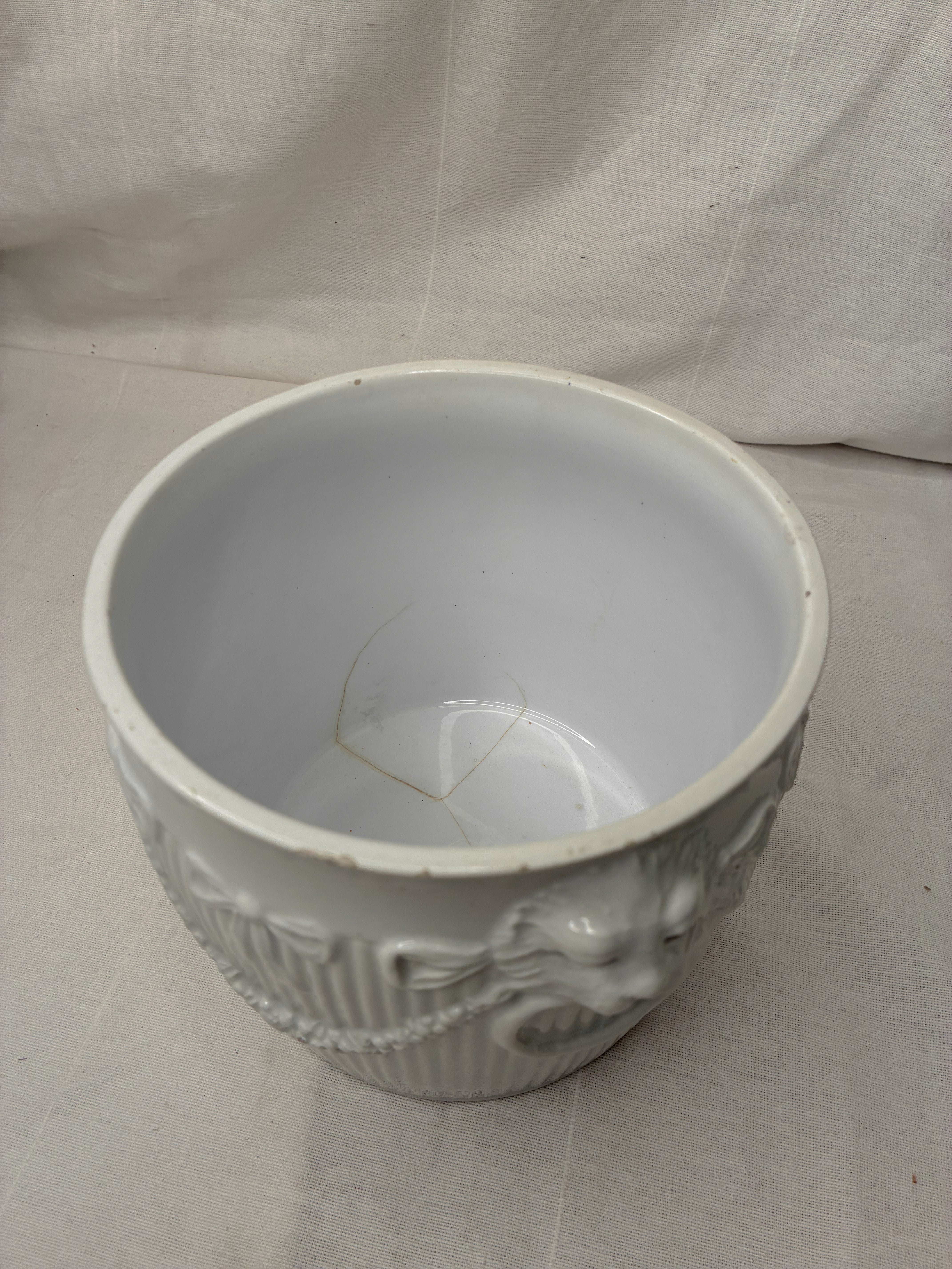 White Porcelain Cachepot