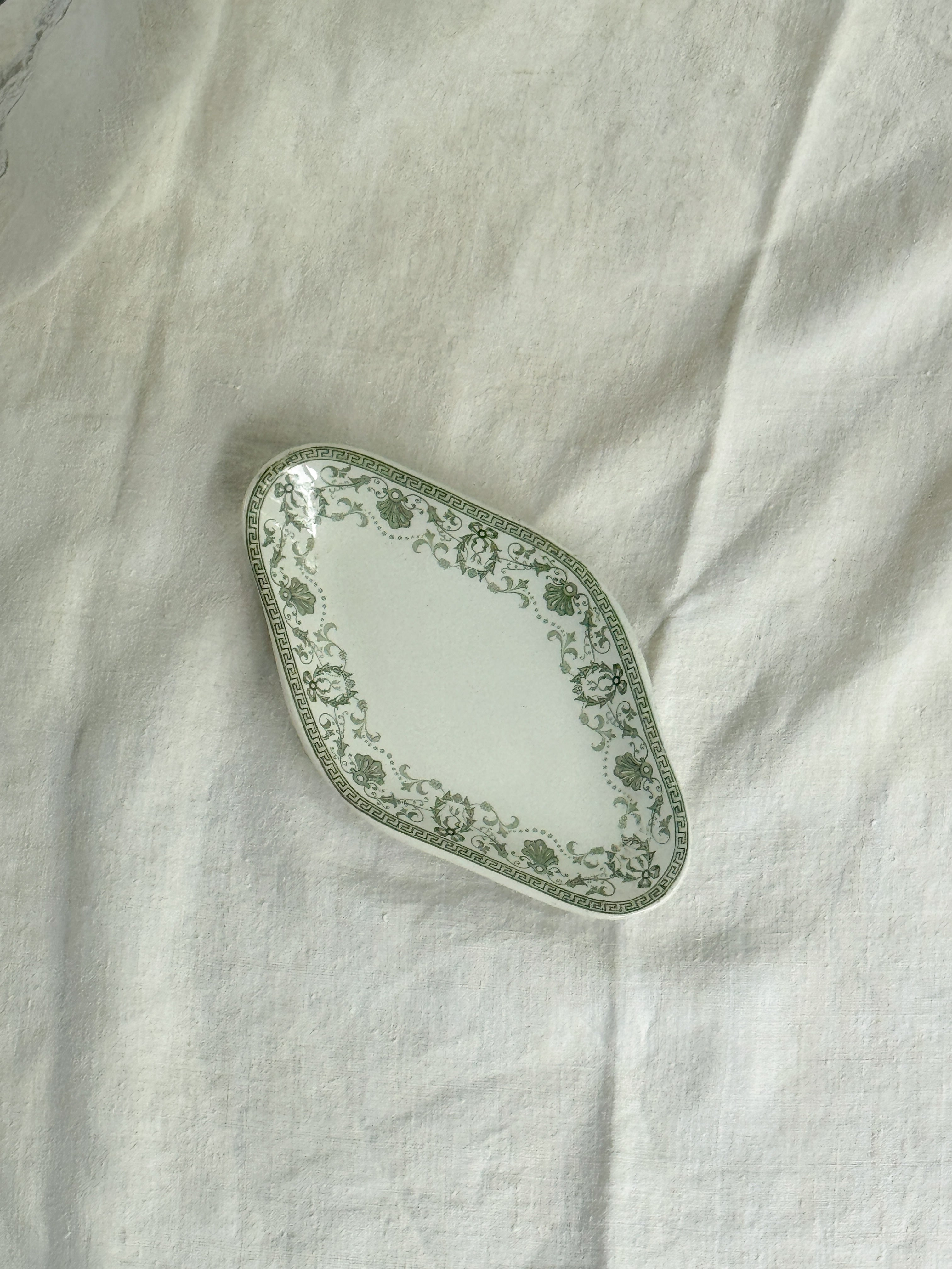 French Transferware Ravier, Rivoli Pattern, Saint-Amand & Hamage