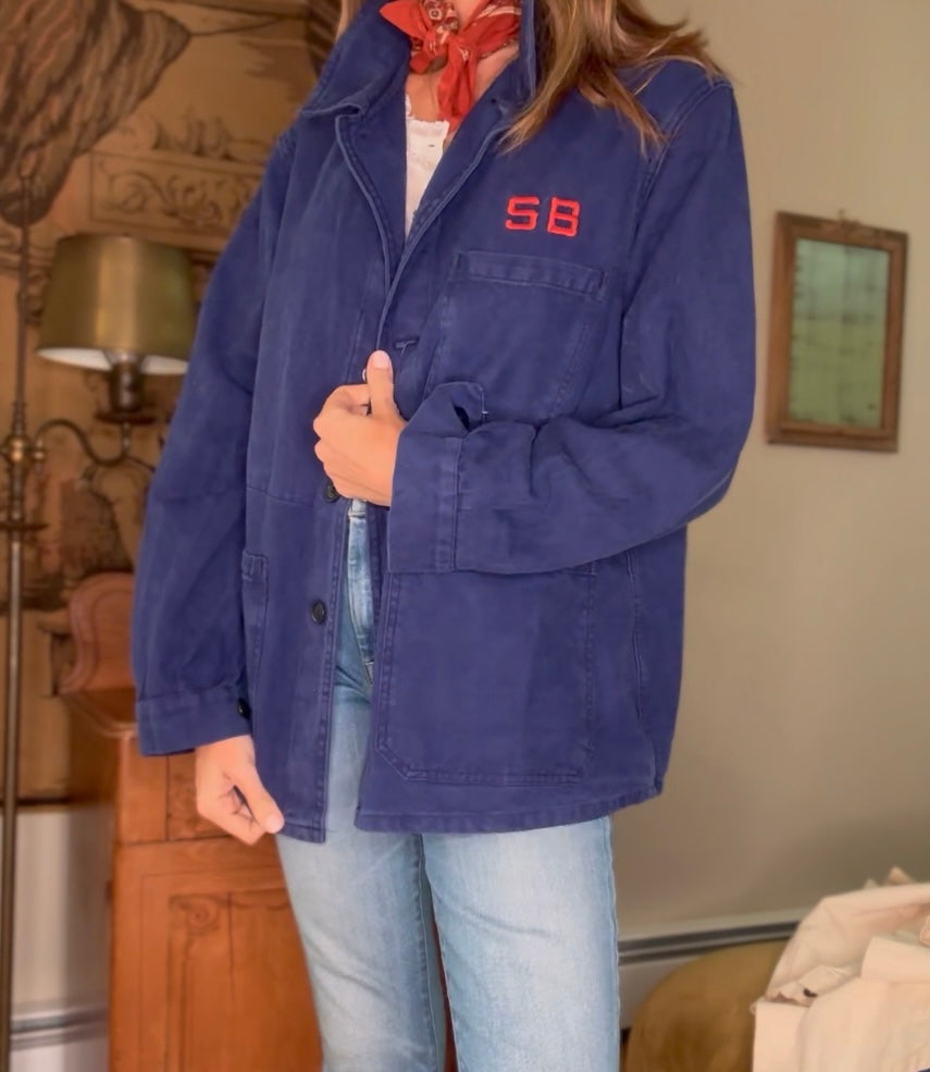 Monogram Vintage French Chore Coat