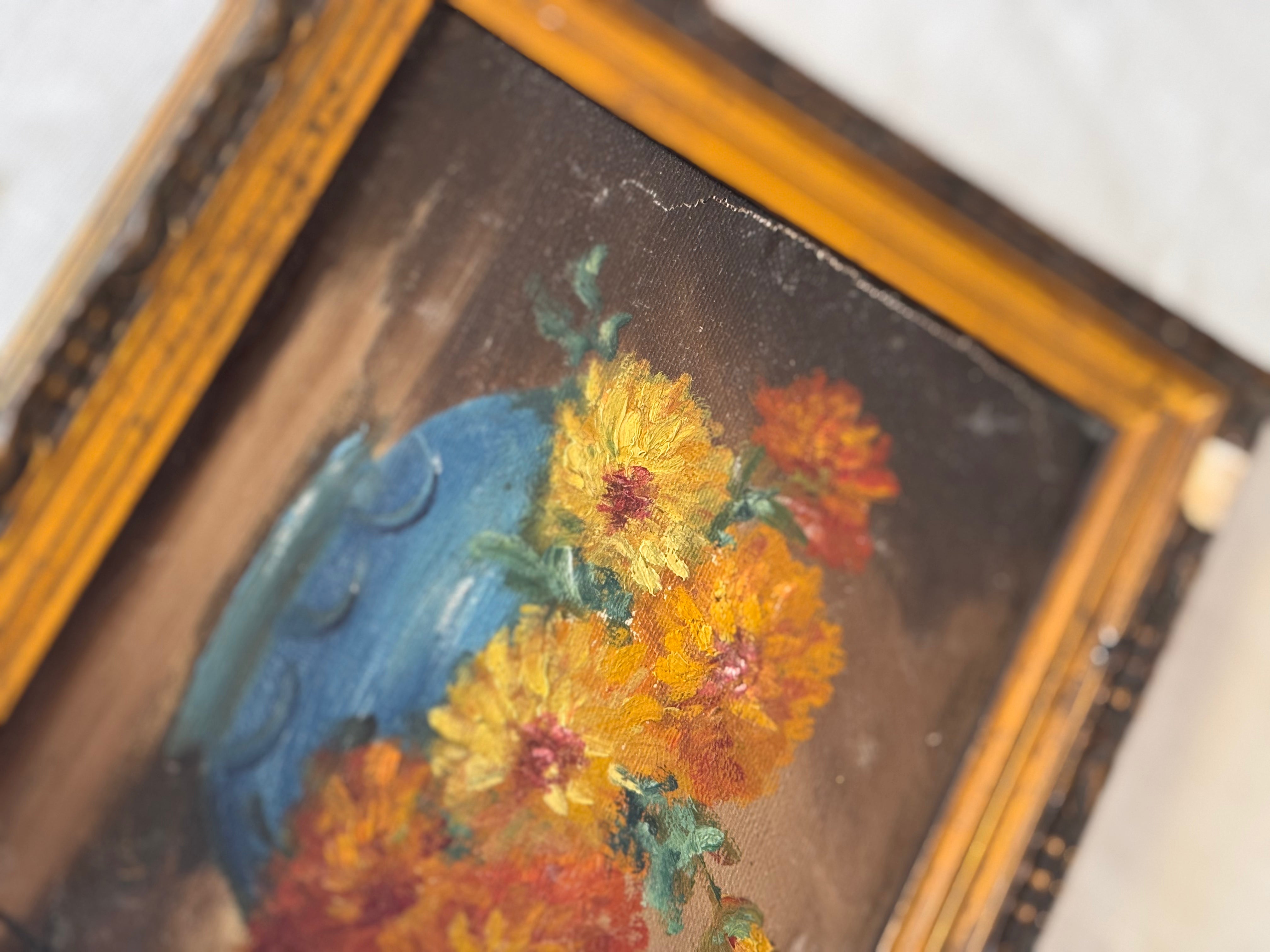 vintage floral still life