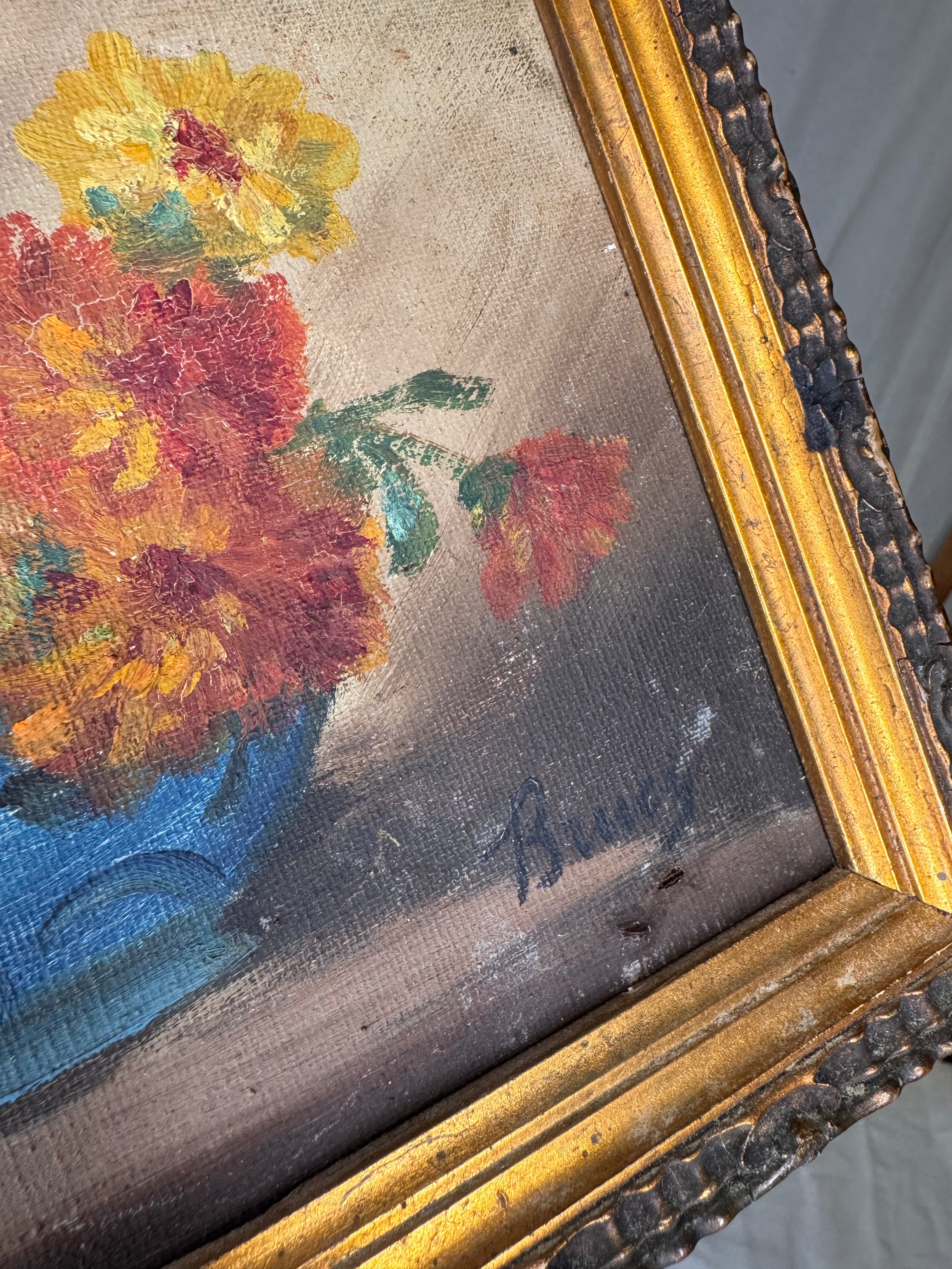 vintage floral still life
