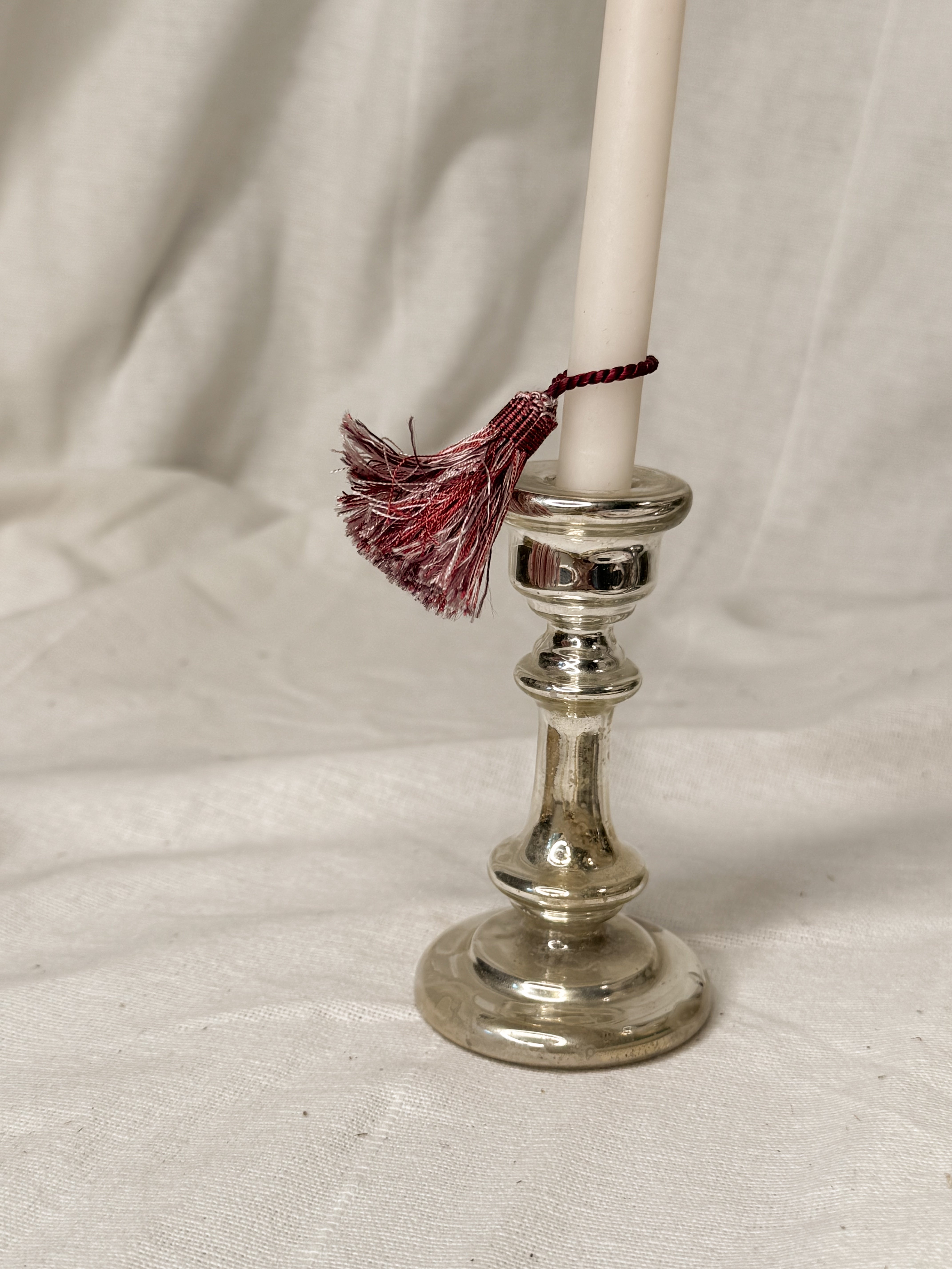 Set of 3 Mini French Passmenterie Tassels in Bordeaux