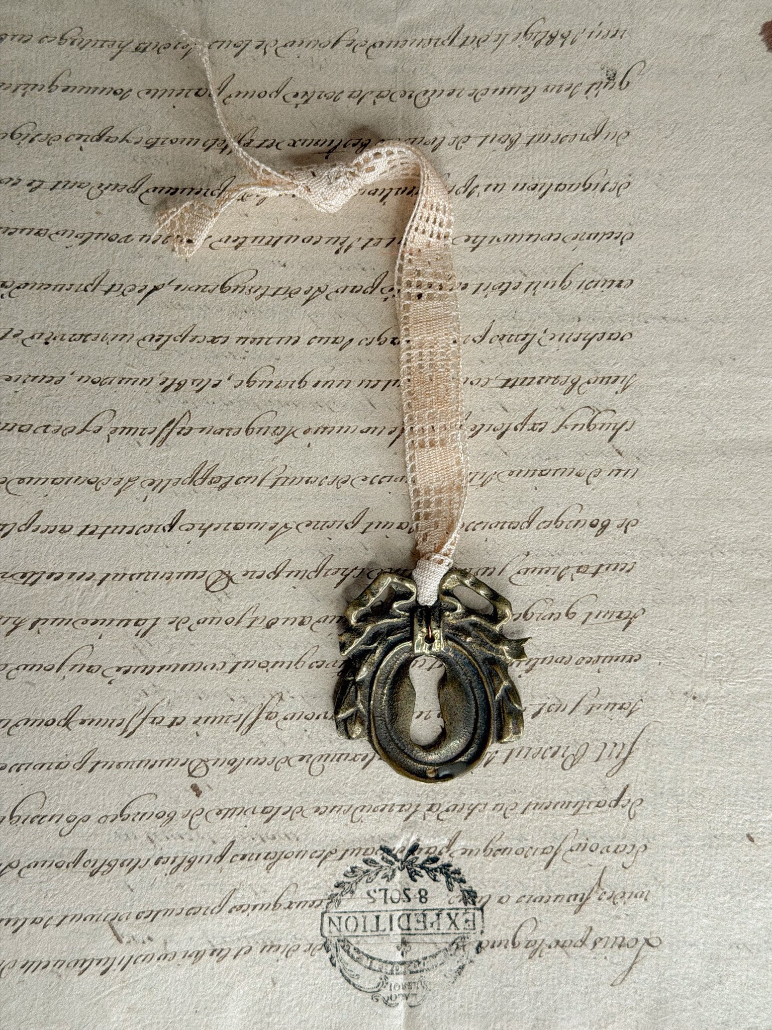 Pièce de Noël - ruban dentelle