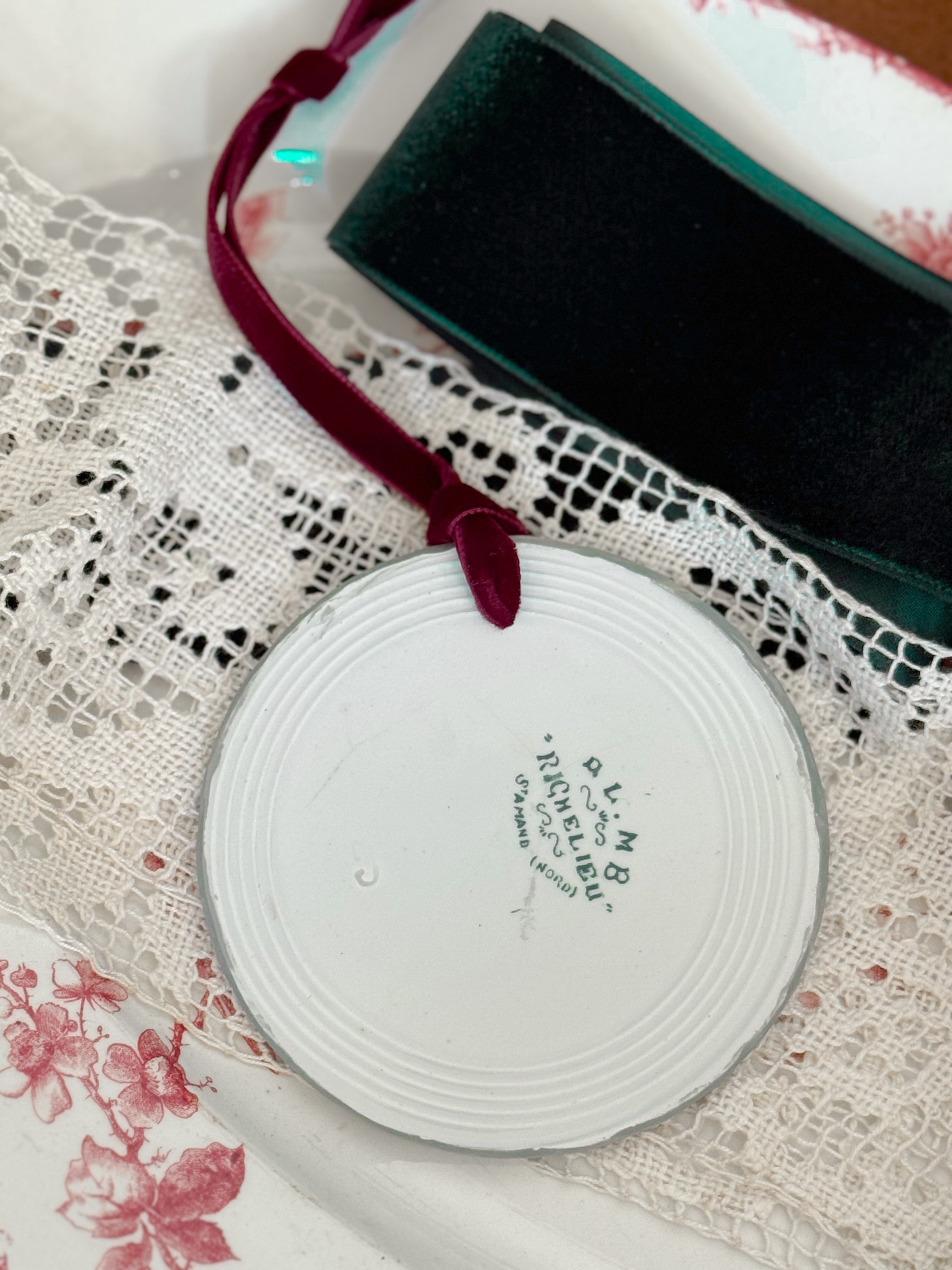 Antique plate fragment ornament - XL