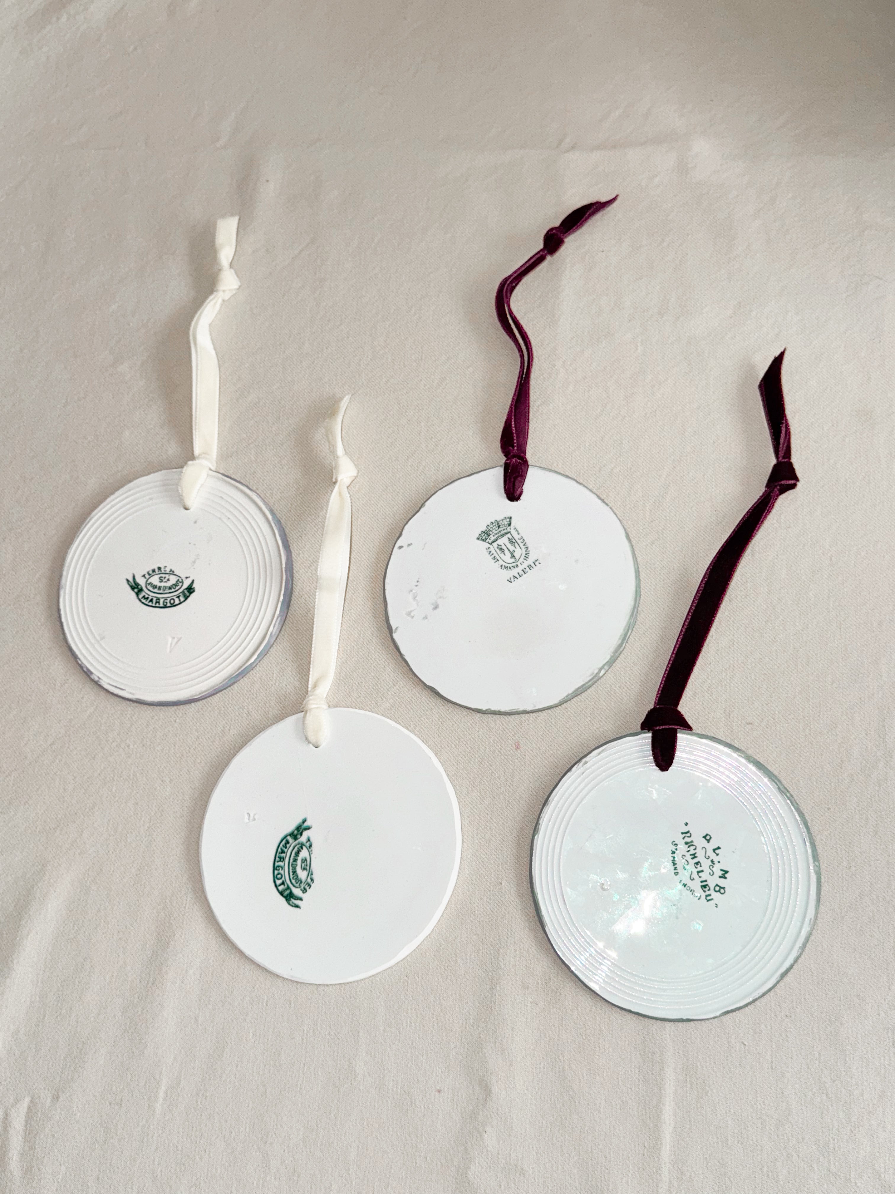 Antique plate fragment ornament - XL