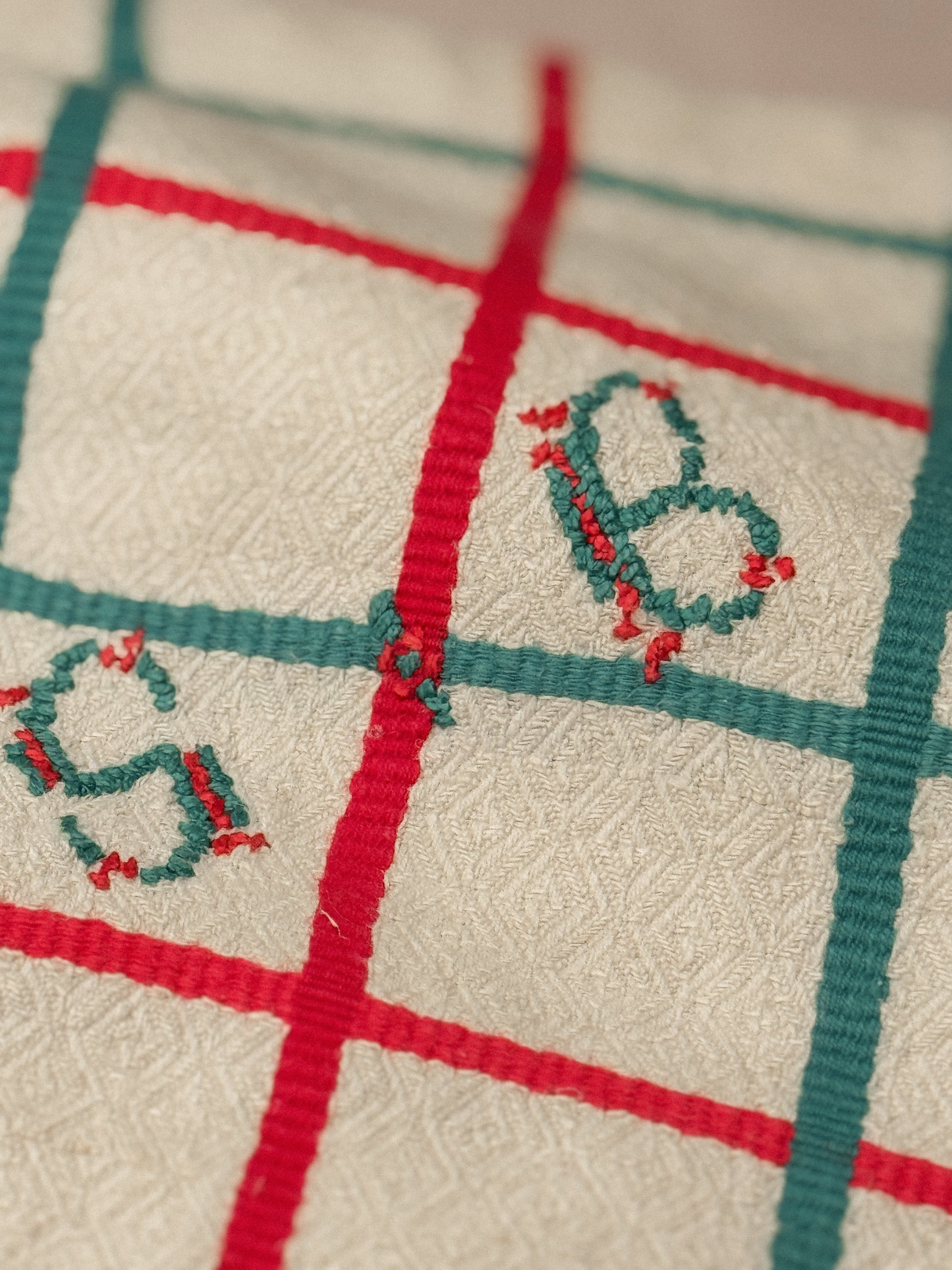 French Linen Tea Towel, Circa 1940s