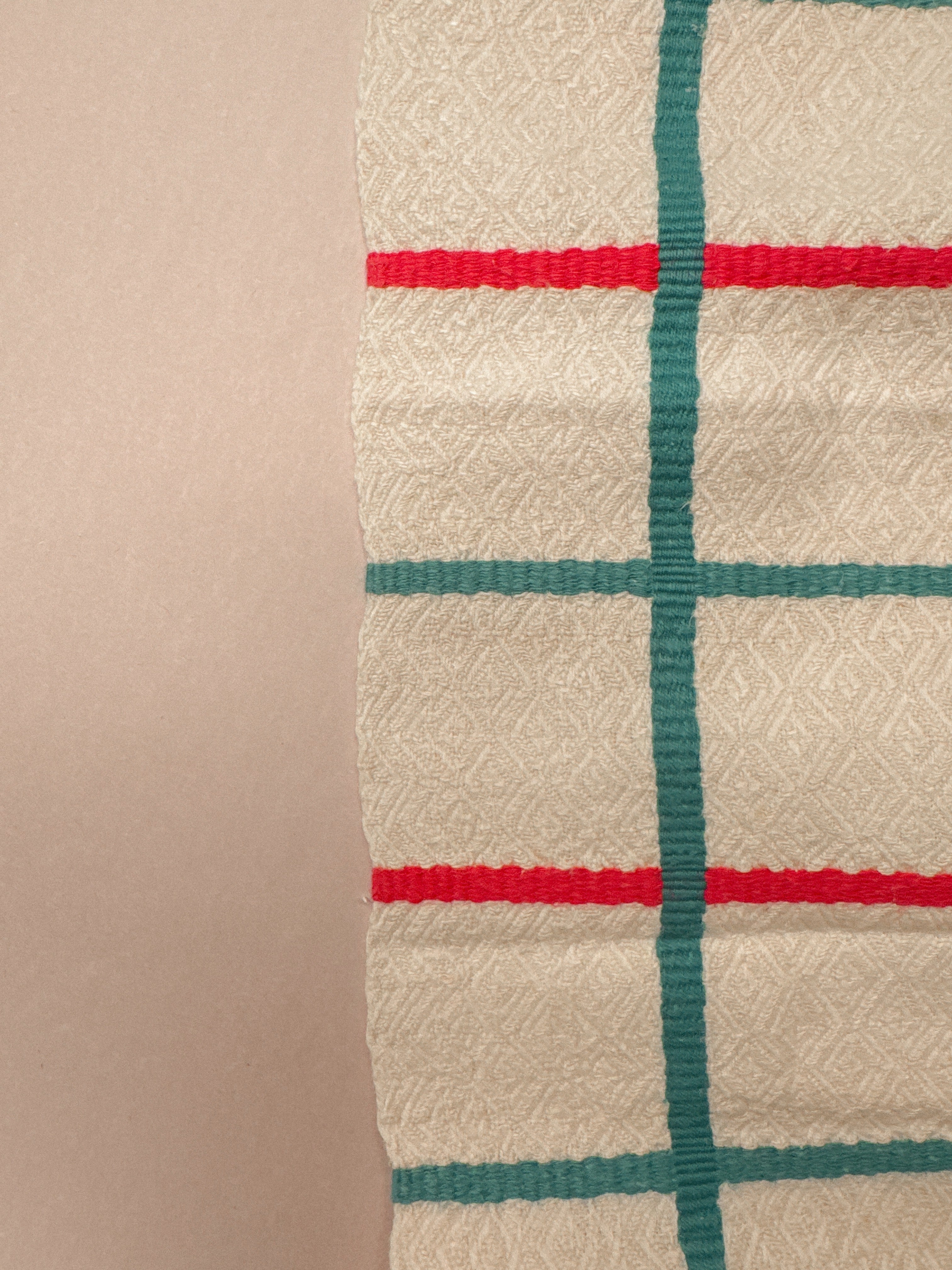 French Linen Tea Towel, Circa 1940s