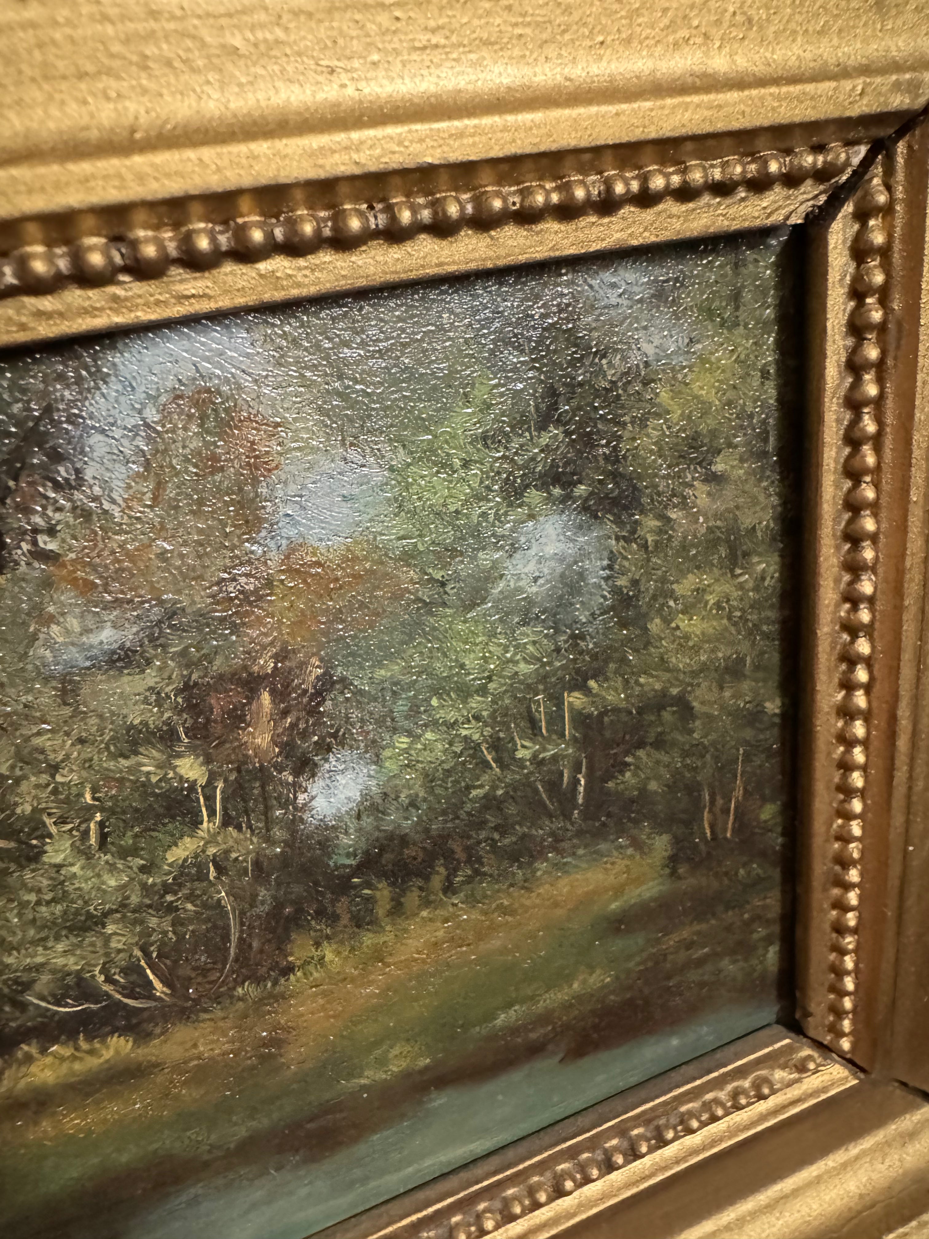 Antique French Landscape Painting