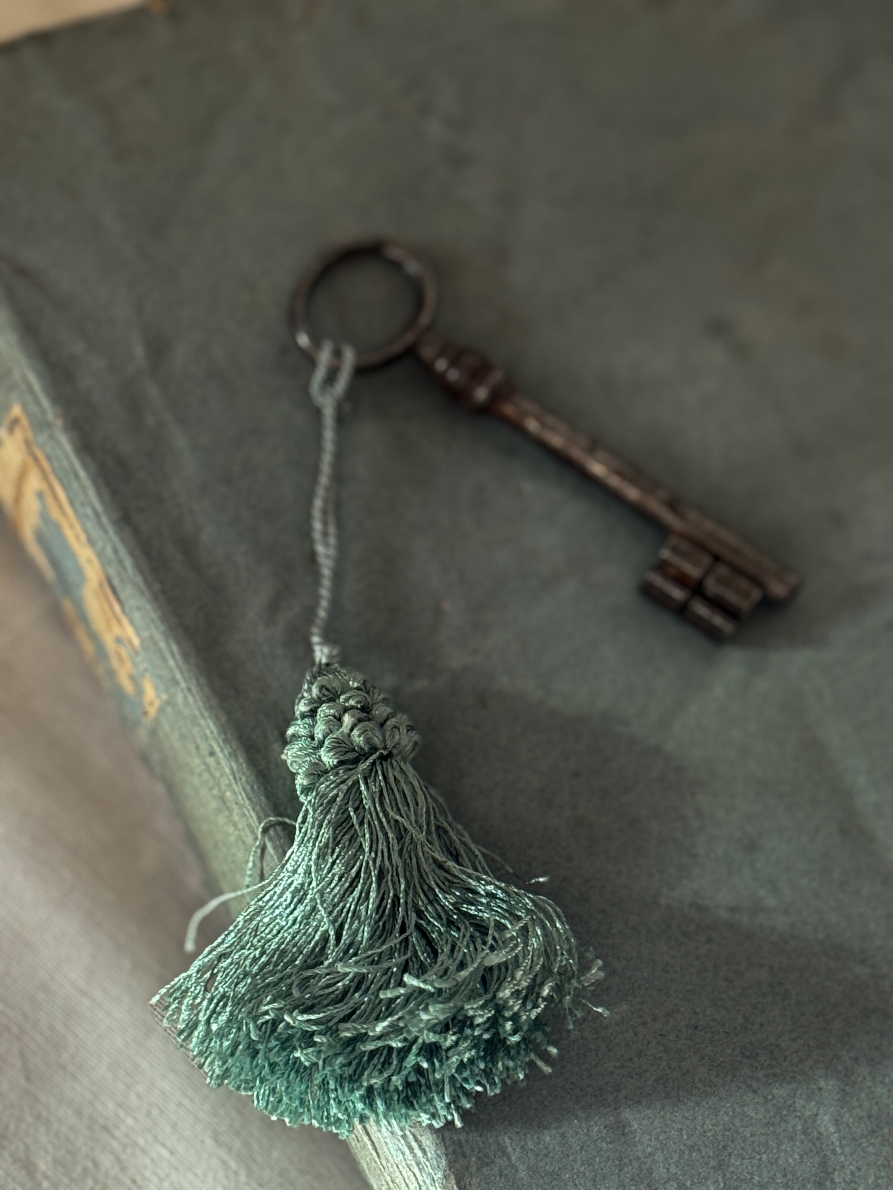 Antique Key with Tassel B