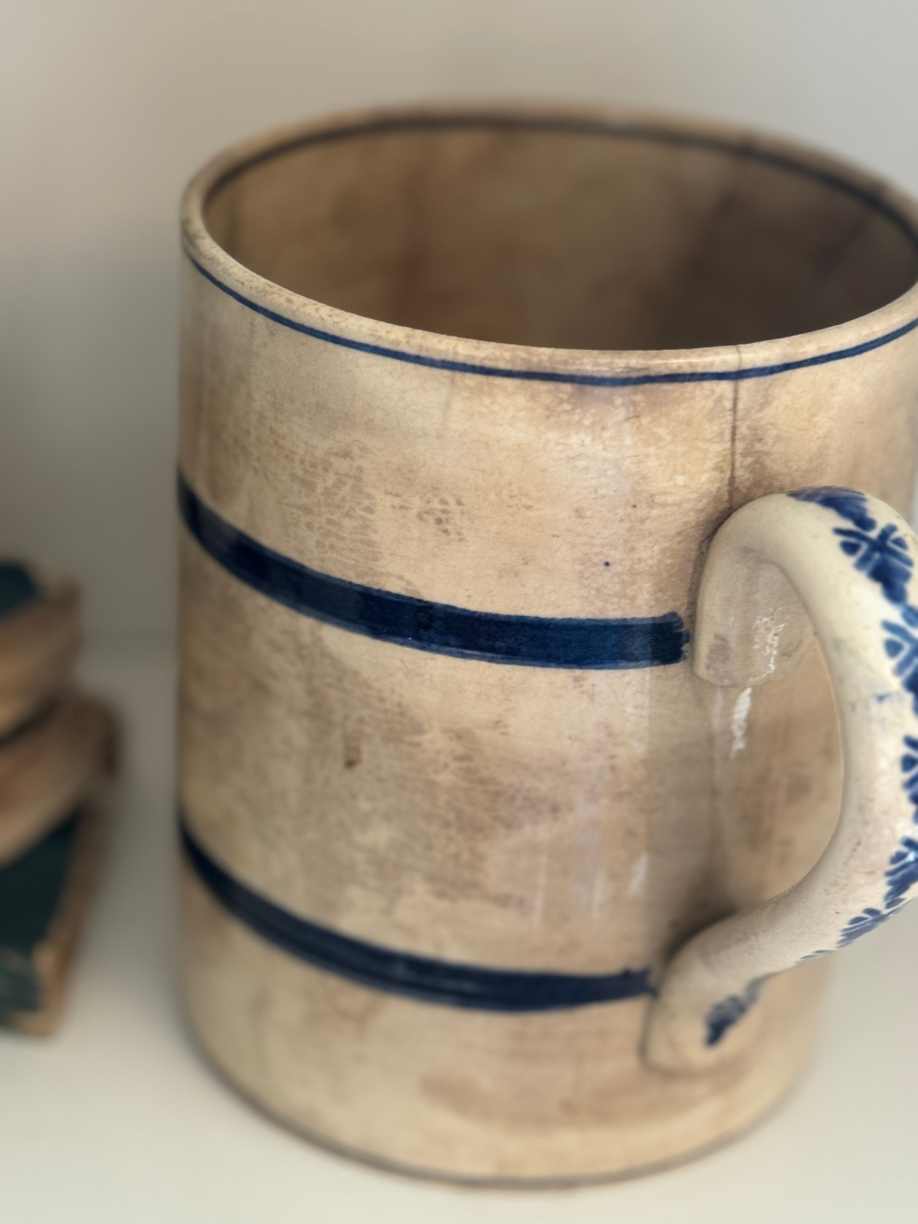 Antique Swedish Handled Jug, 19th Century