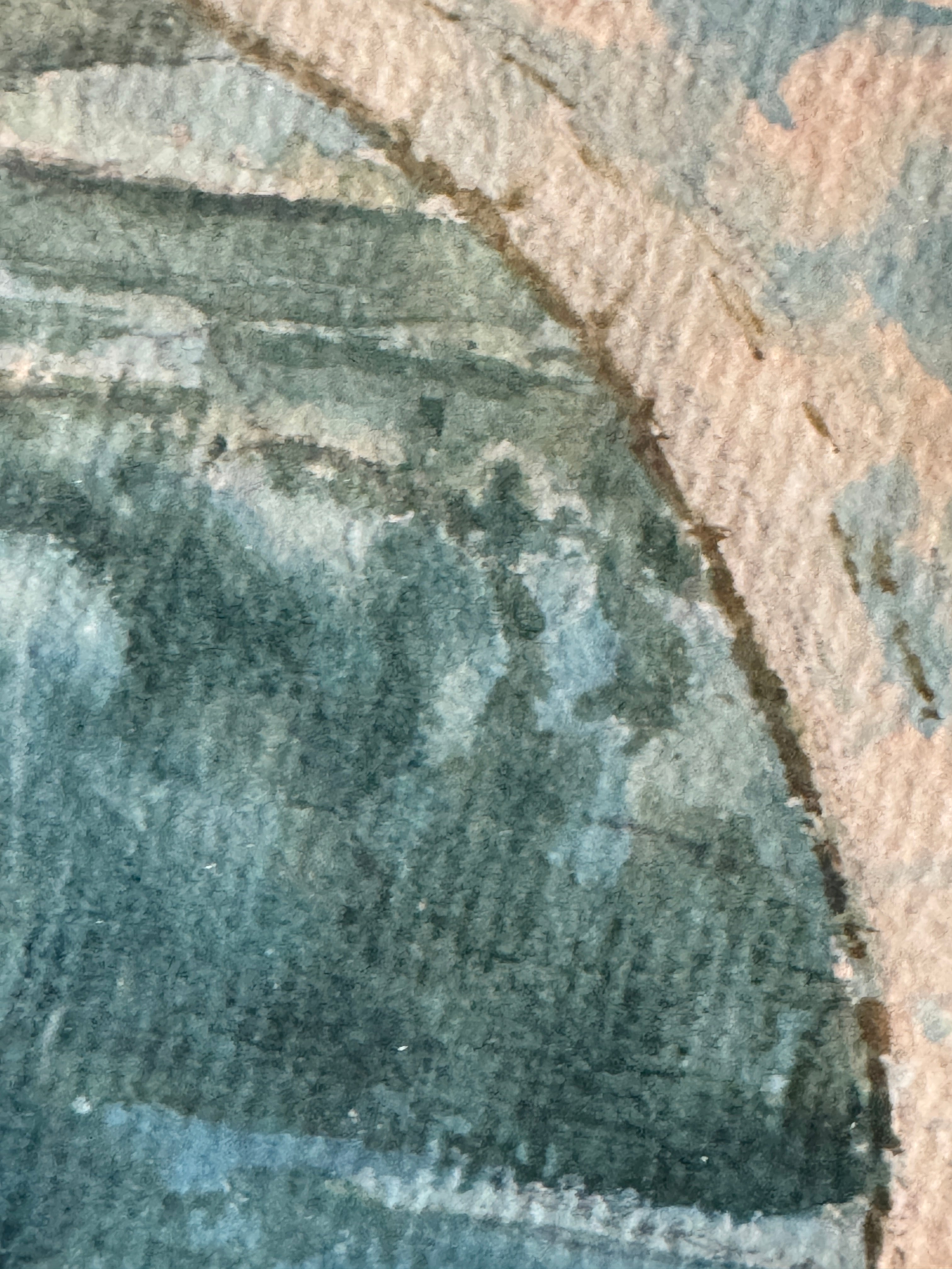 French Watercolour, Stone Bridge, 1926