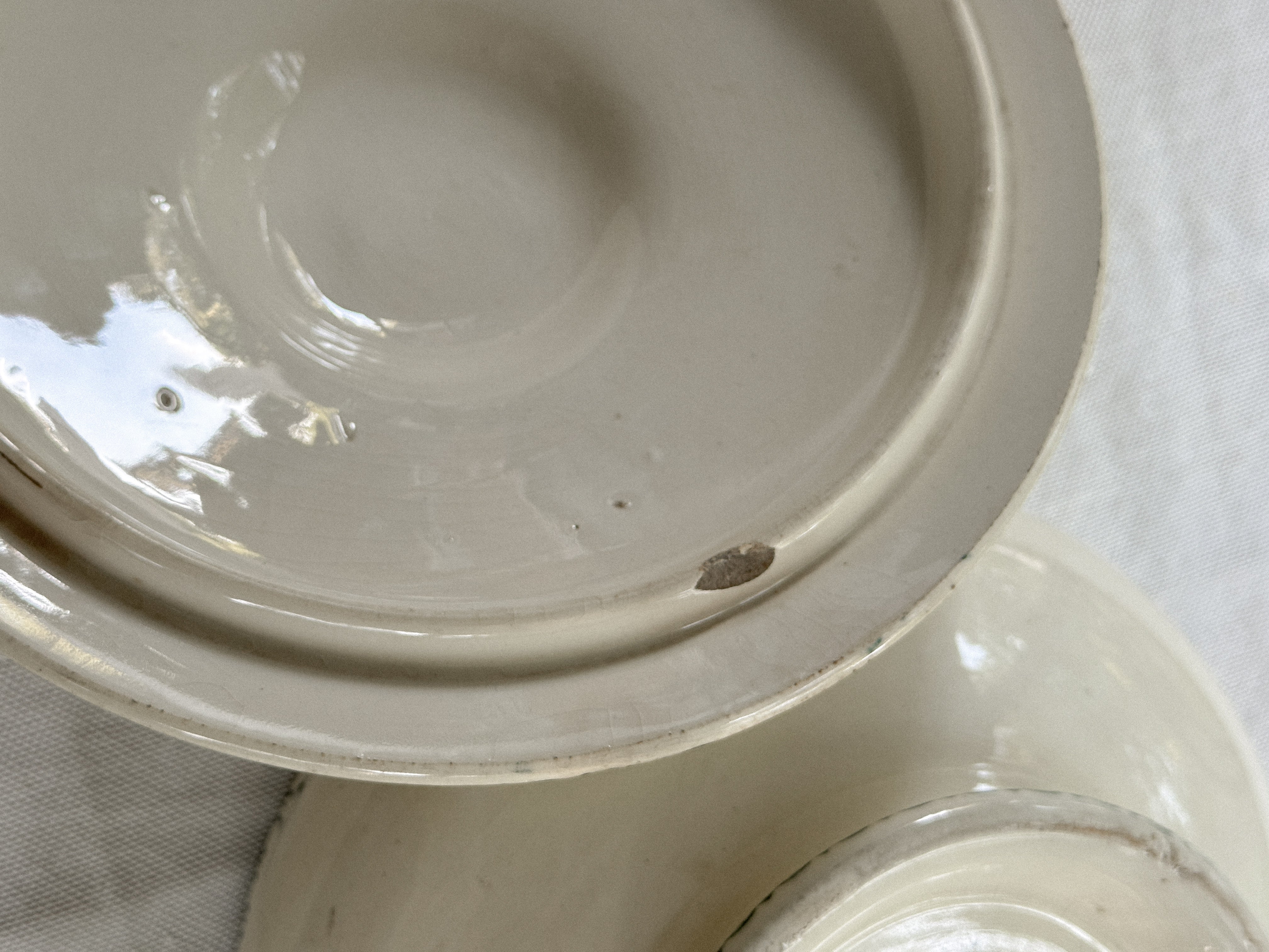 Antique French Transferware Soupière, Chinon Pattern, Choisy-le-Roi