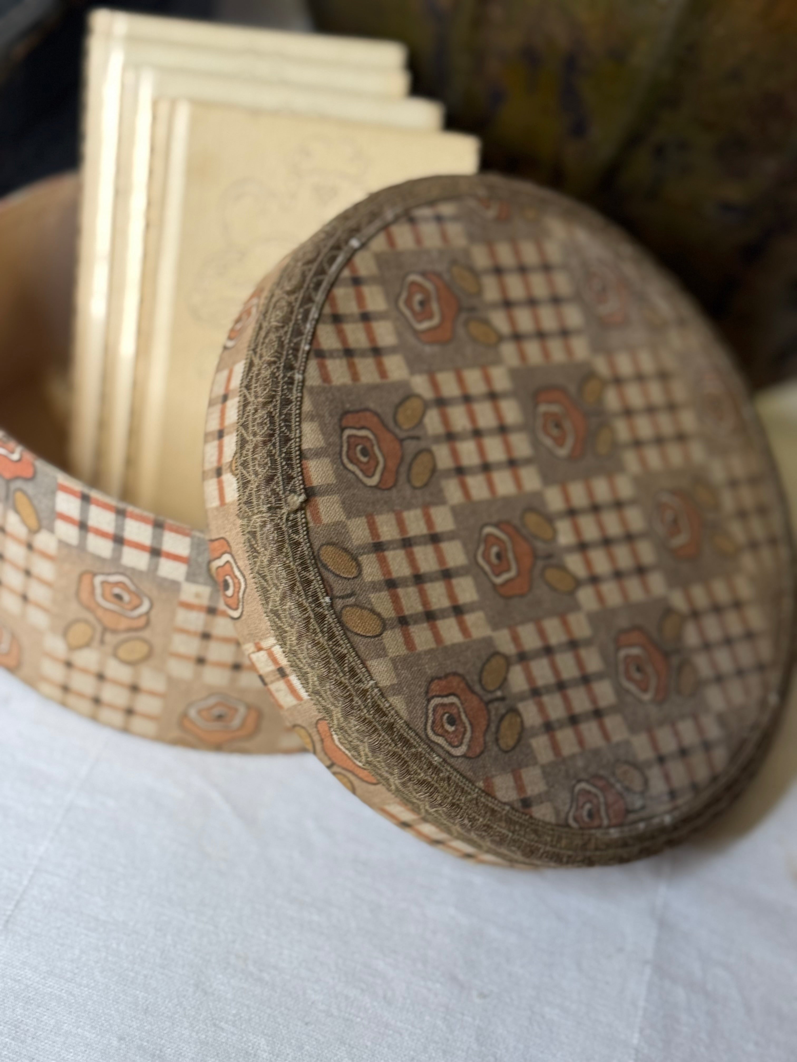 Vintage French Fabric Box