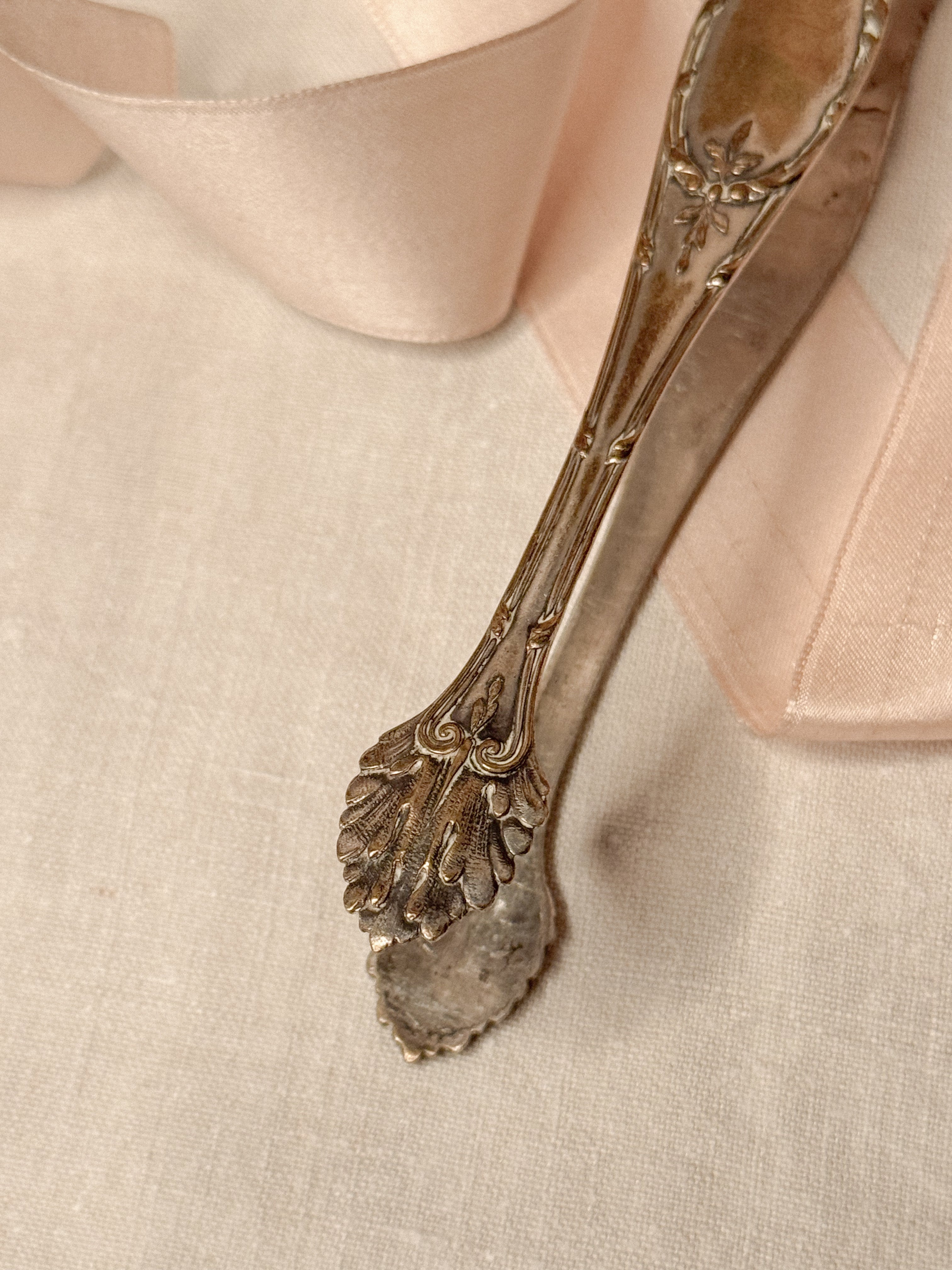 Antique Silver-Plated Sugar Tongs