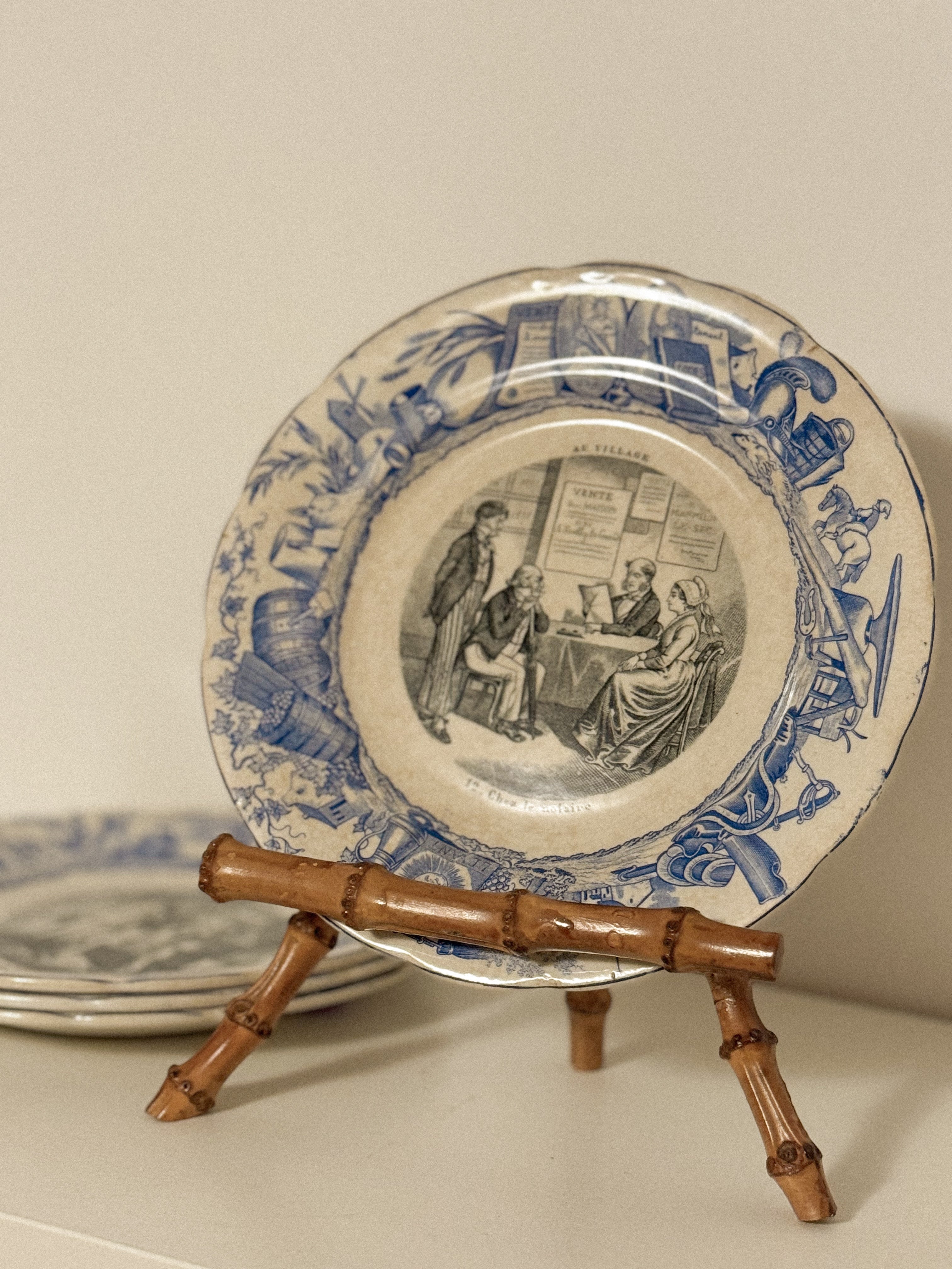 Plates by H. Boulenger & Cie, Choisy-le-Roi — c. 1840–1860