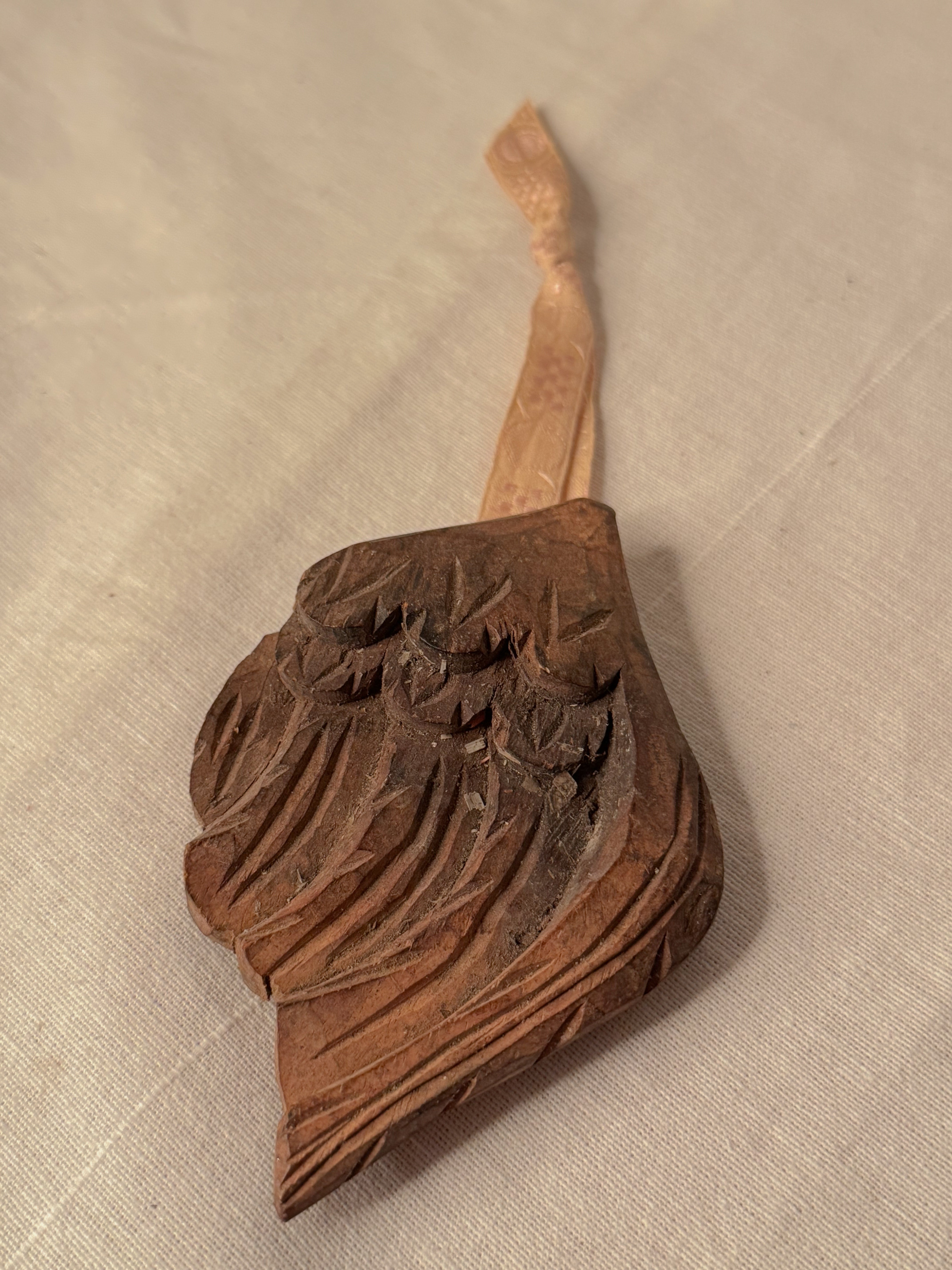 Antique French Wing Fragment Ornament — E