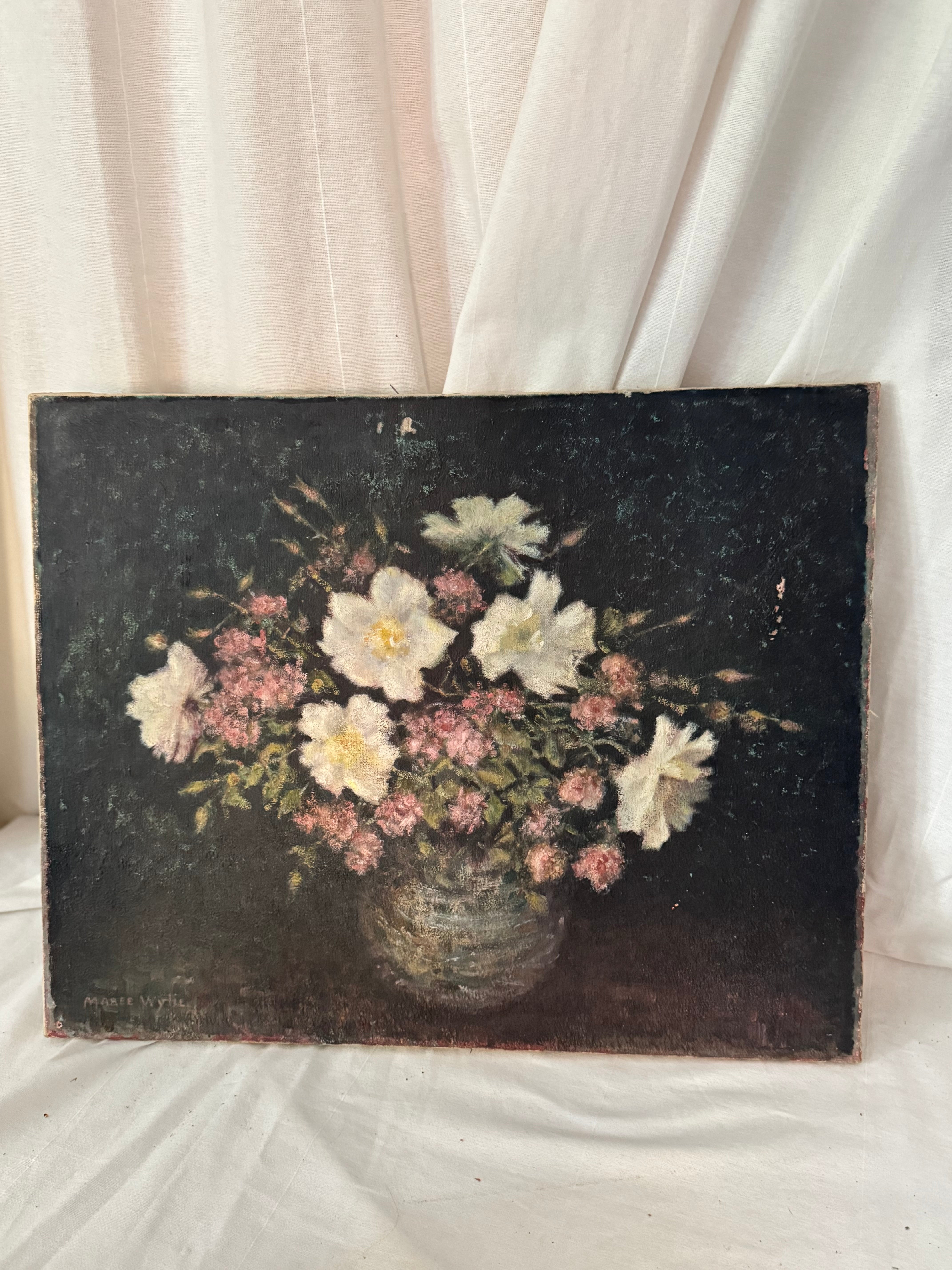 Floral Still Life, signed, c. 1930s–1950s