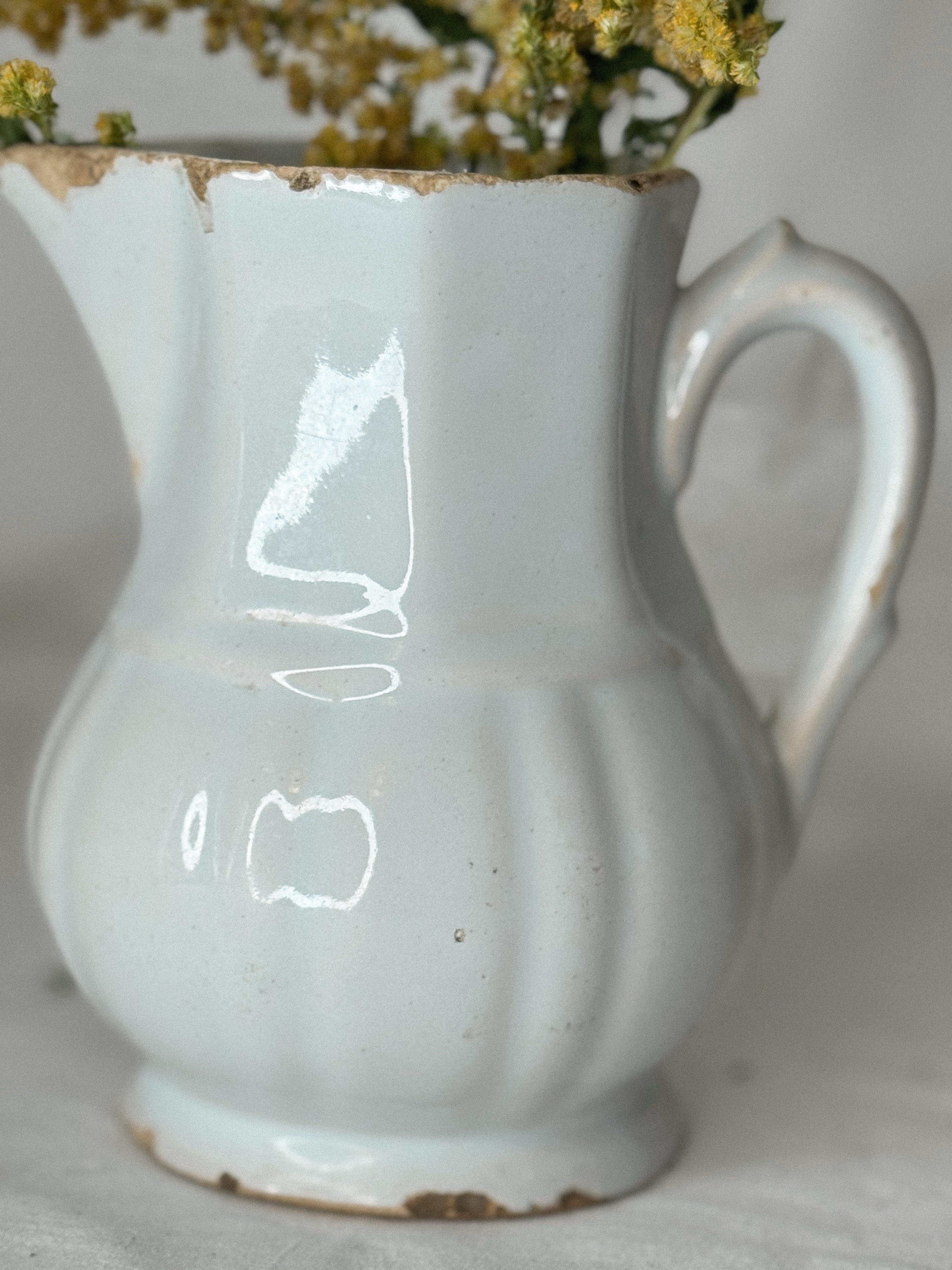 Antique French Terre de Fer Pitcher