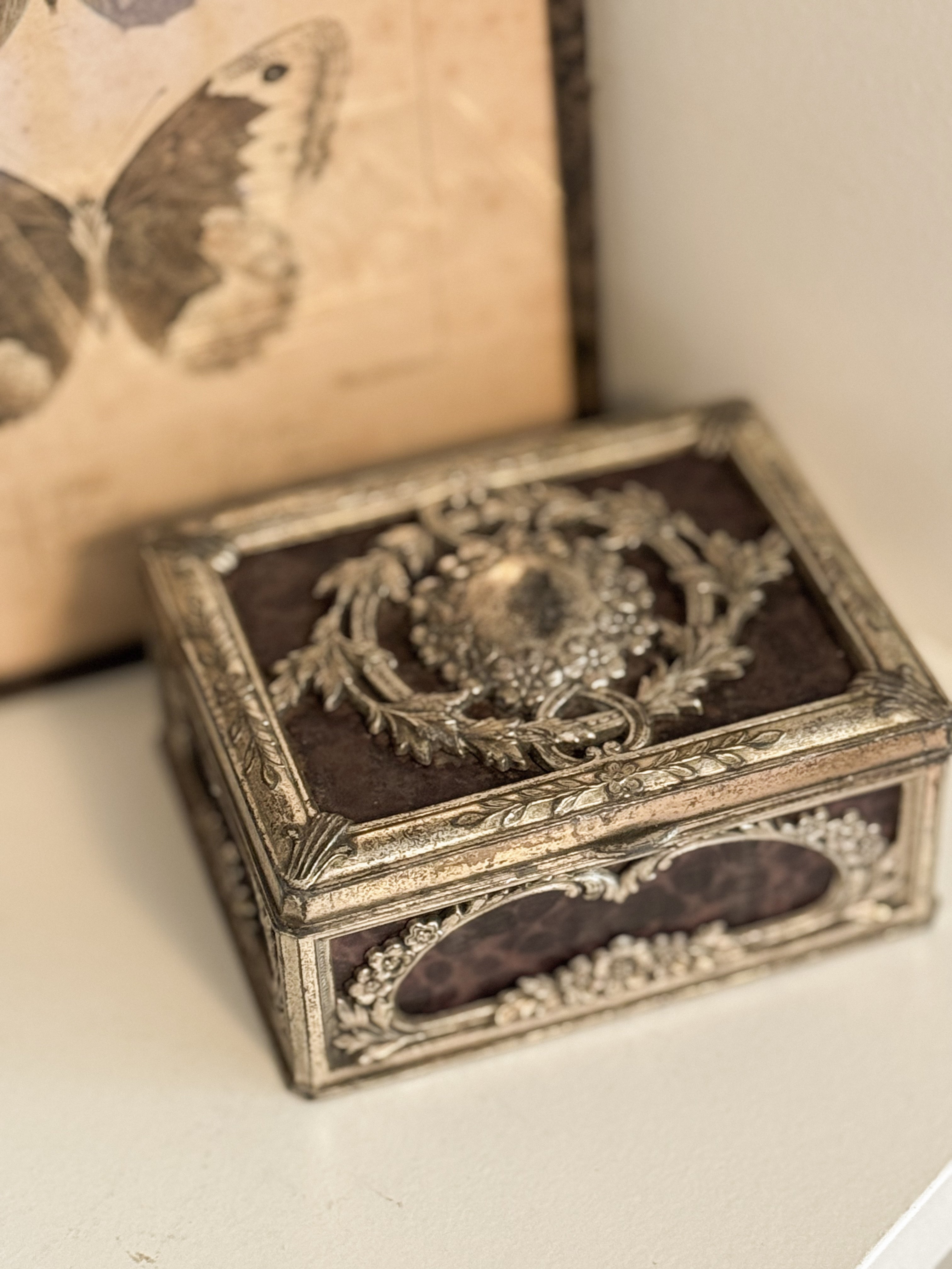 Faux Tortoiseshell Trinket Box