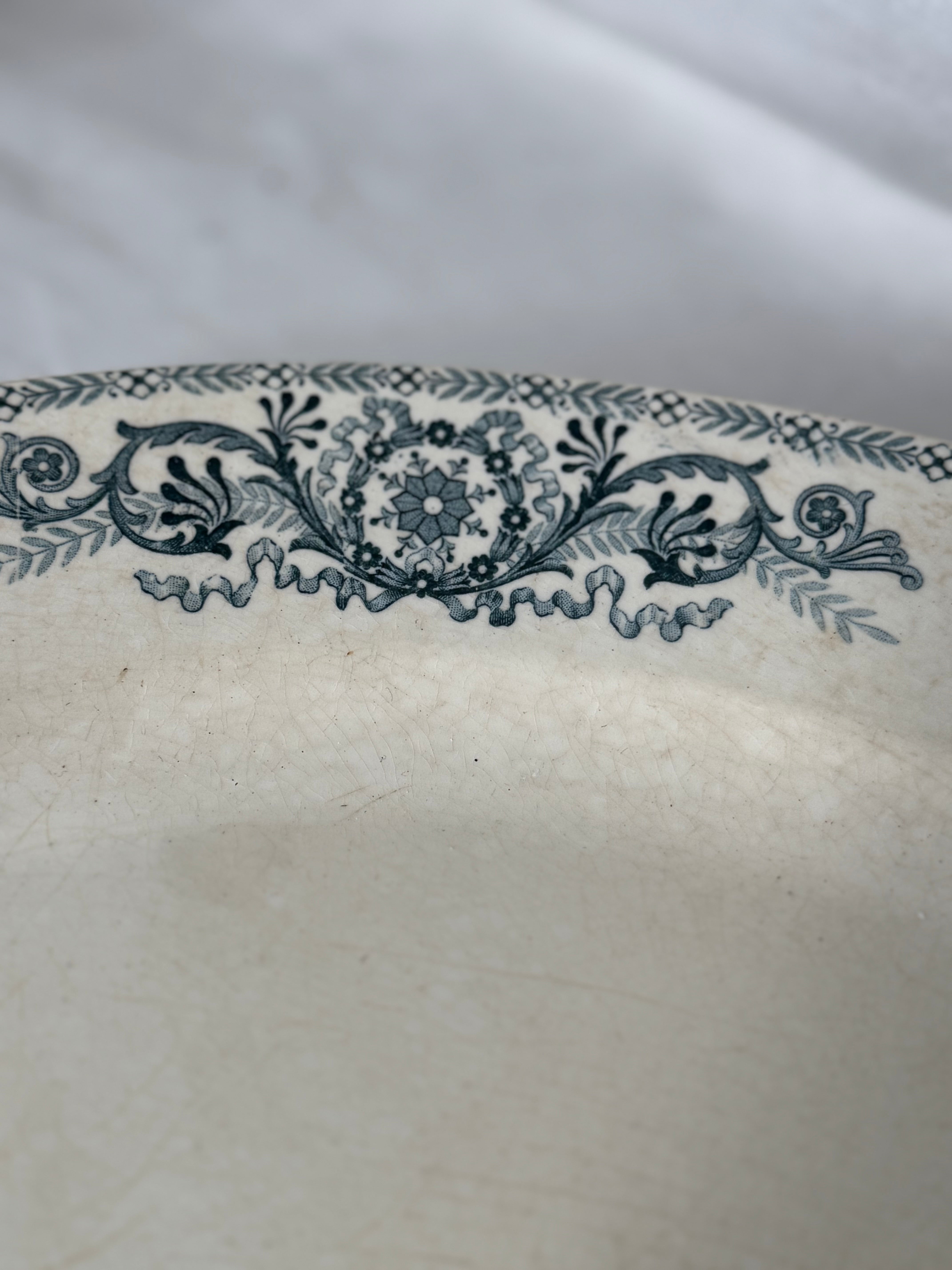 Antique Parisian French Ironstone Platter