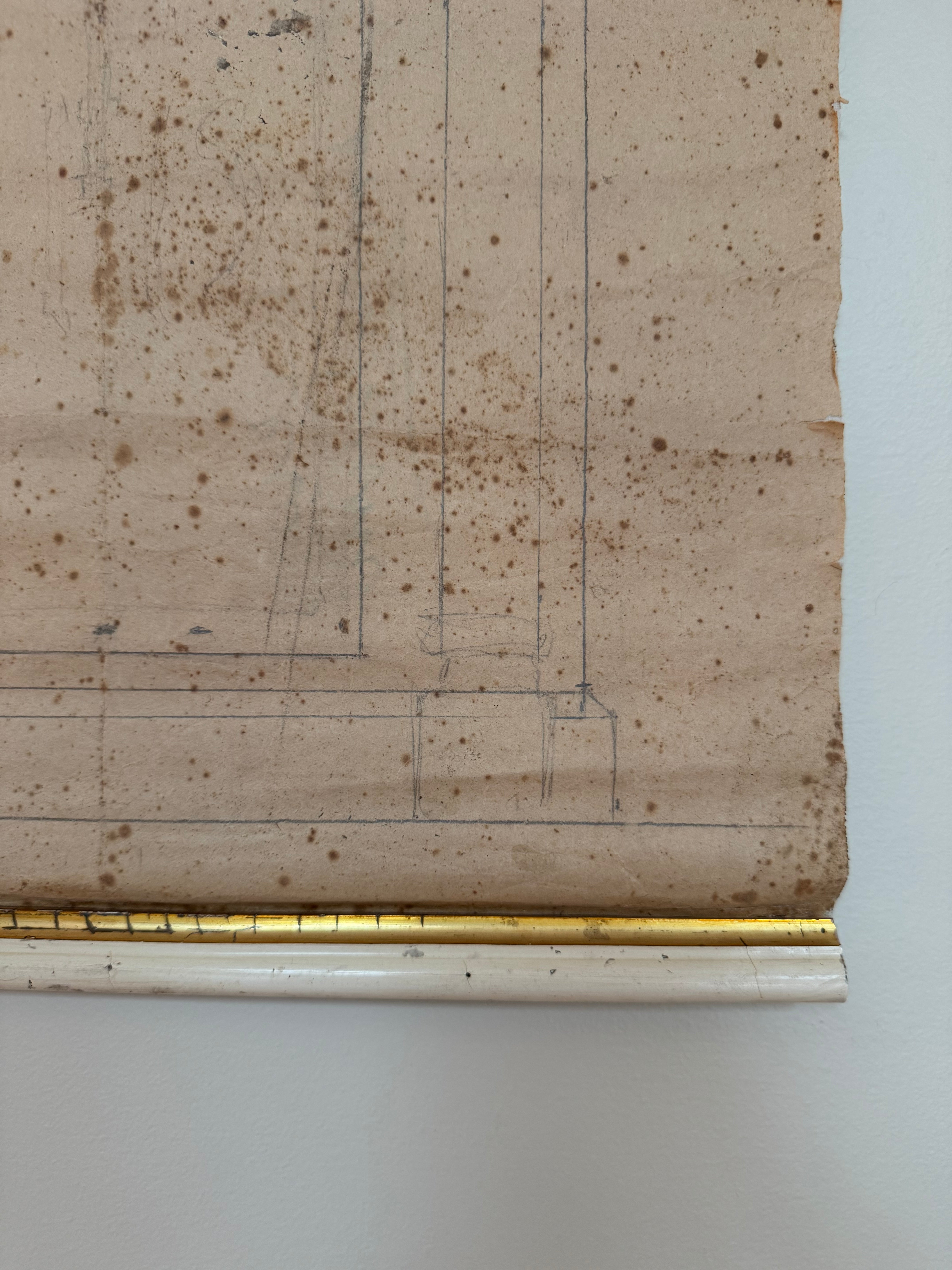 19th Century Italian Atelier Scroll Drawing