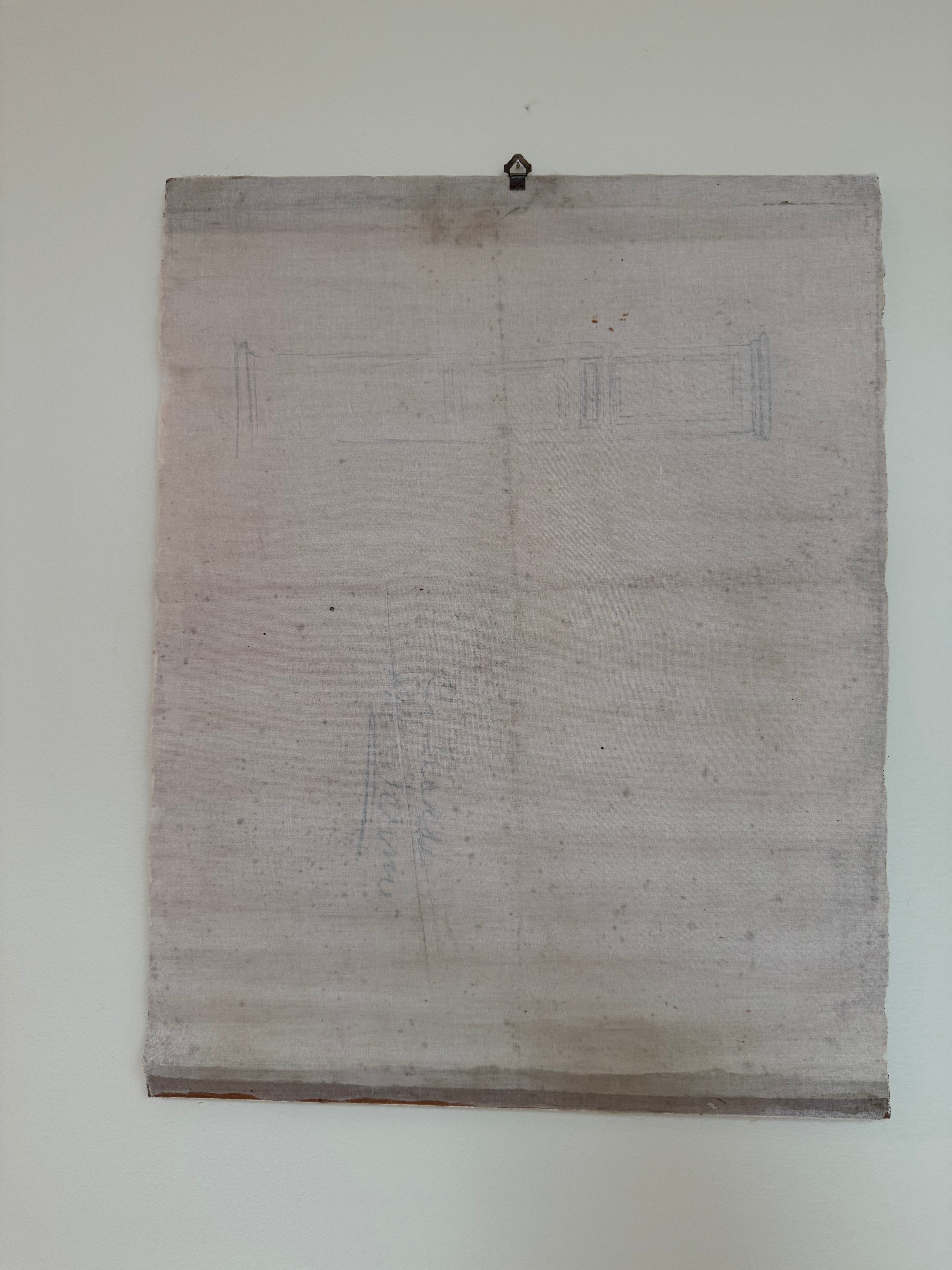 19th Century Italian Atelier Scroll Drawing